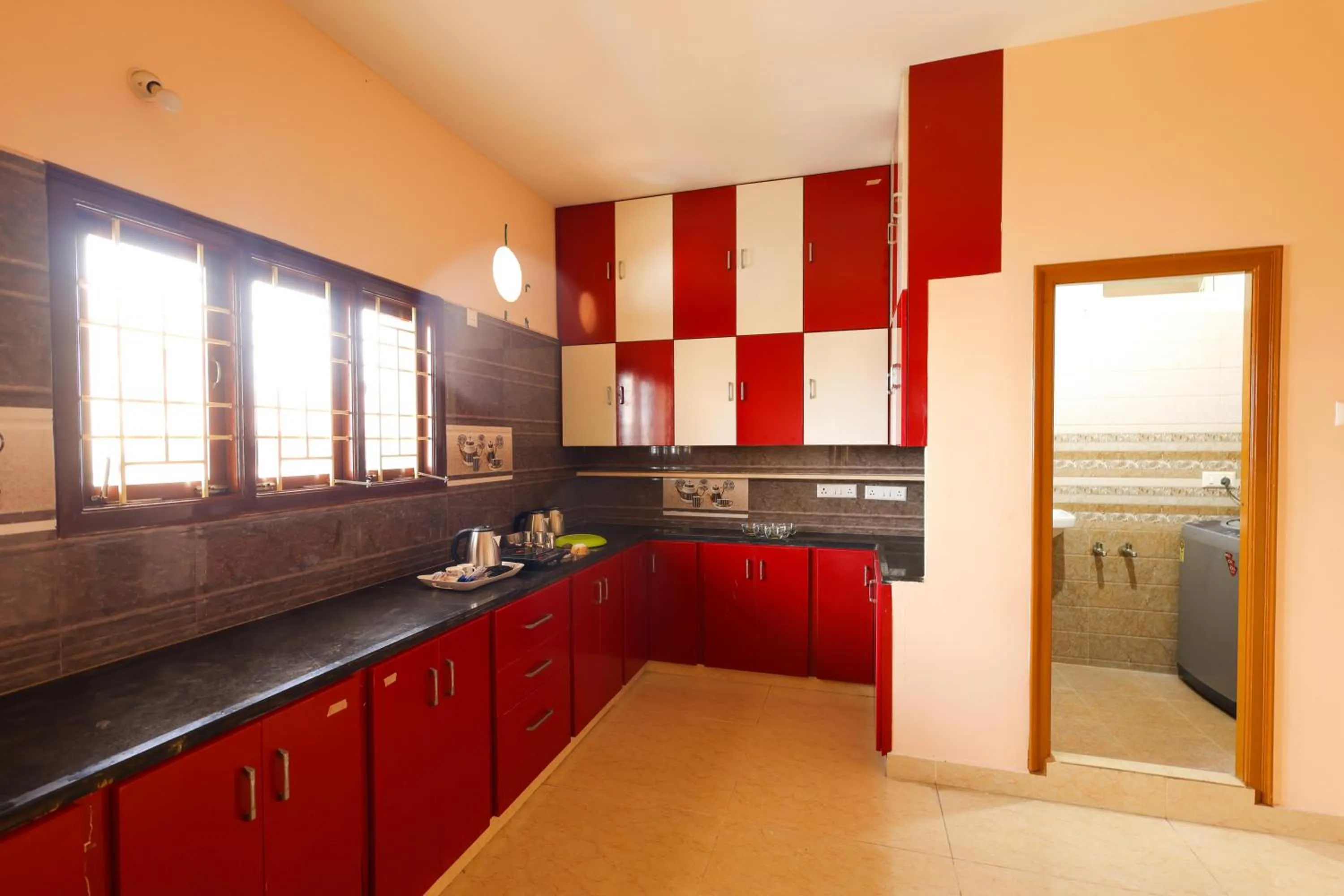 Kitchen or kitchenette in SBHS Homestay - Garudadri - Tirupati Bus Stand