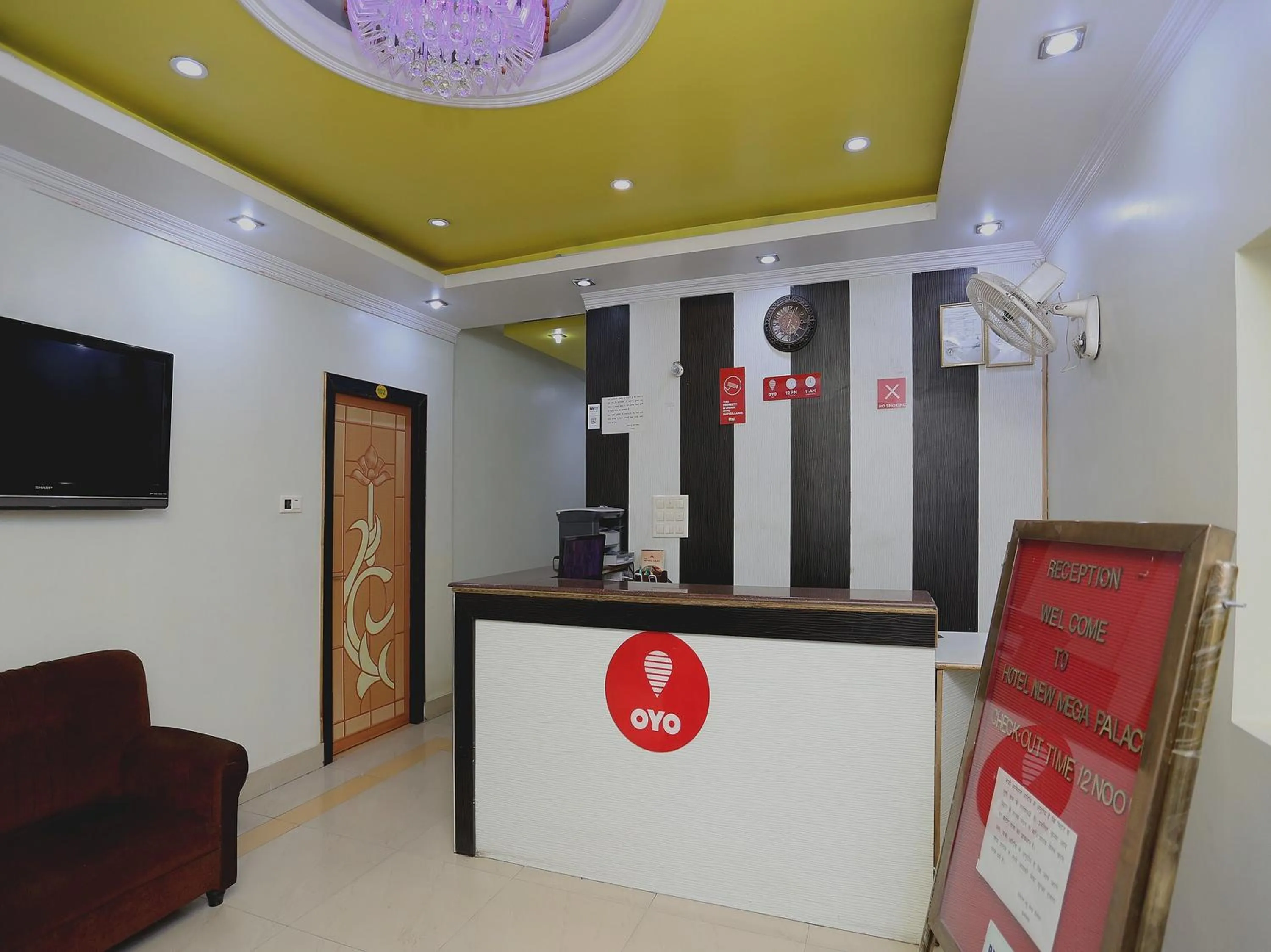Lobby or reception in Hotel O New Mega Palace