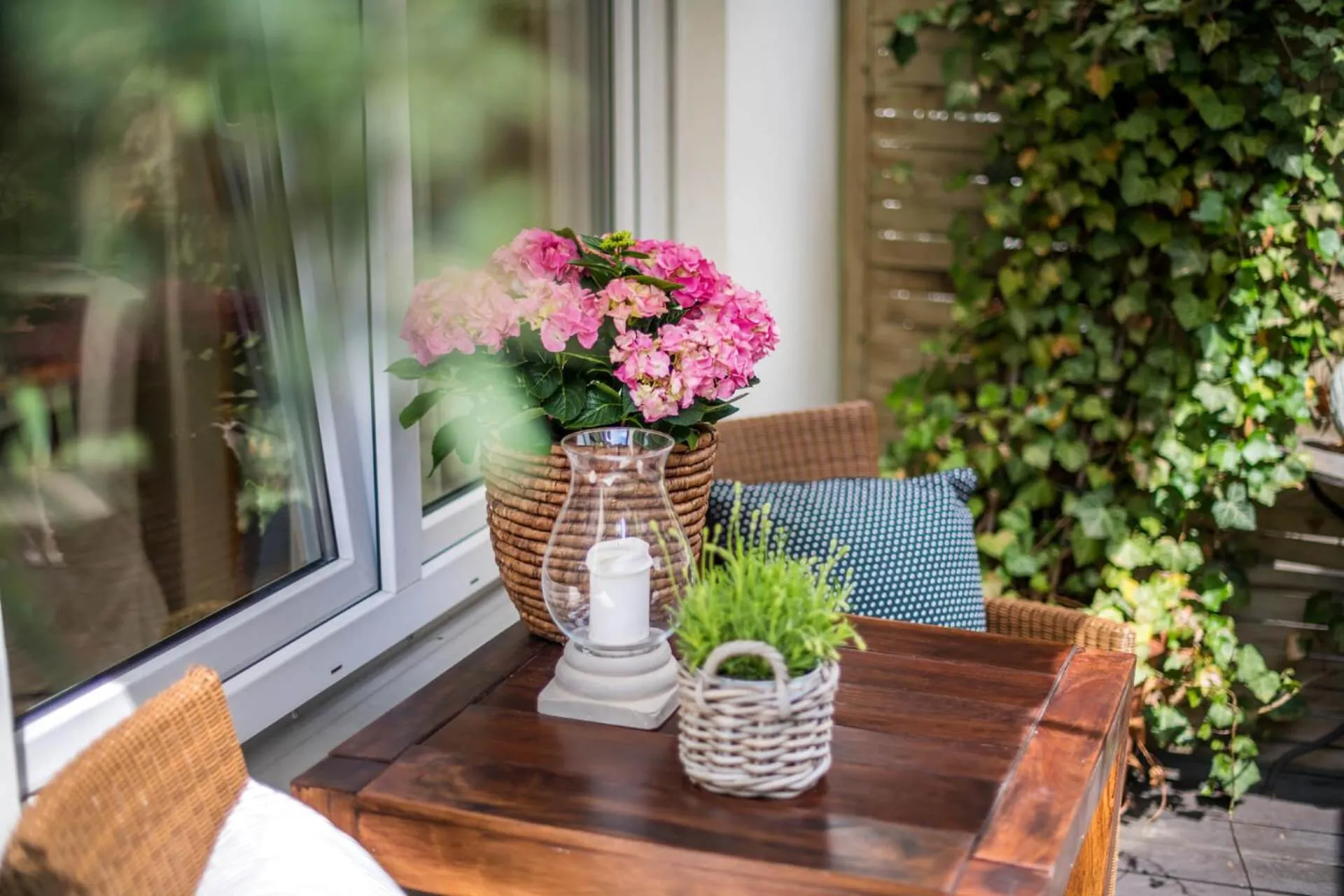 Patio in Ferienwohnung Koblenz Altstadt