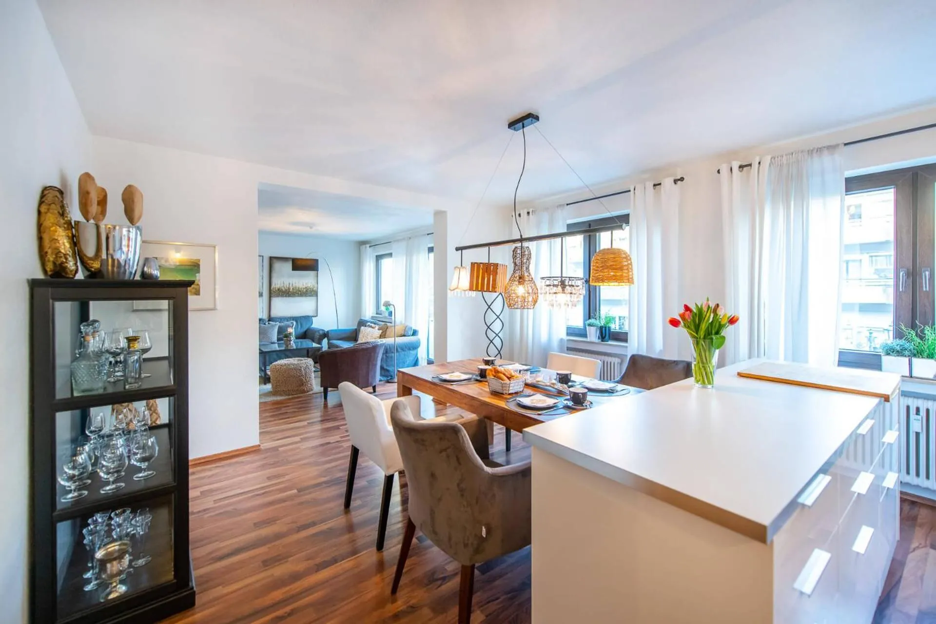 Kitchen or kitchenette in Ferienwohnung Koblenz Altstadt