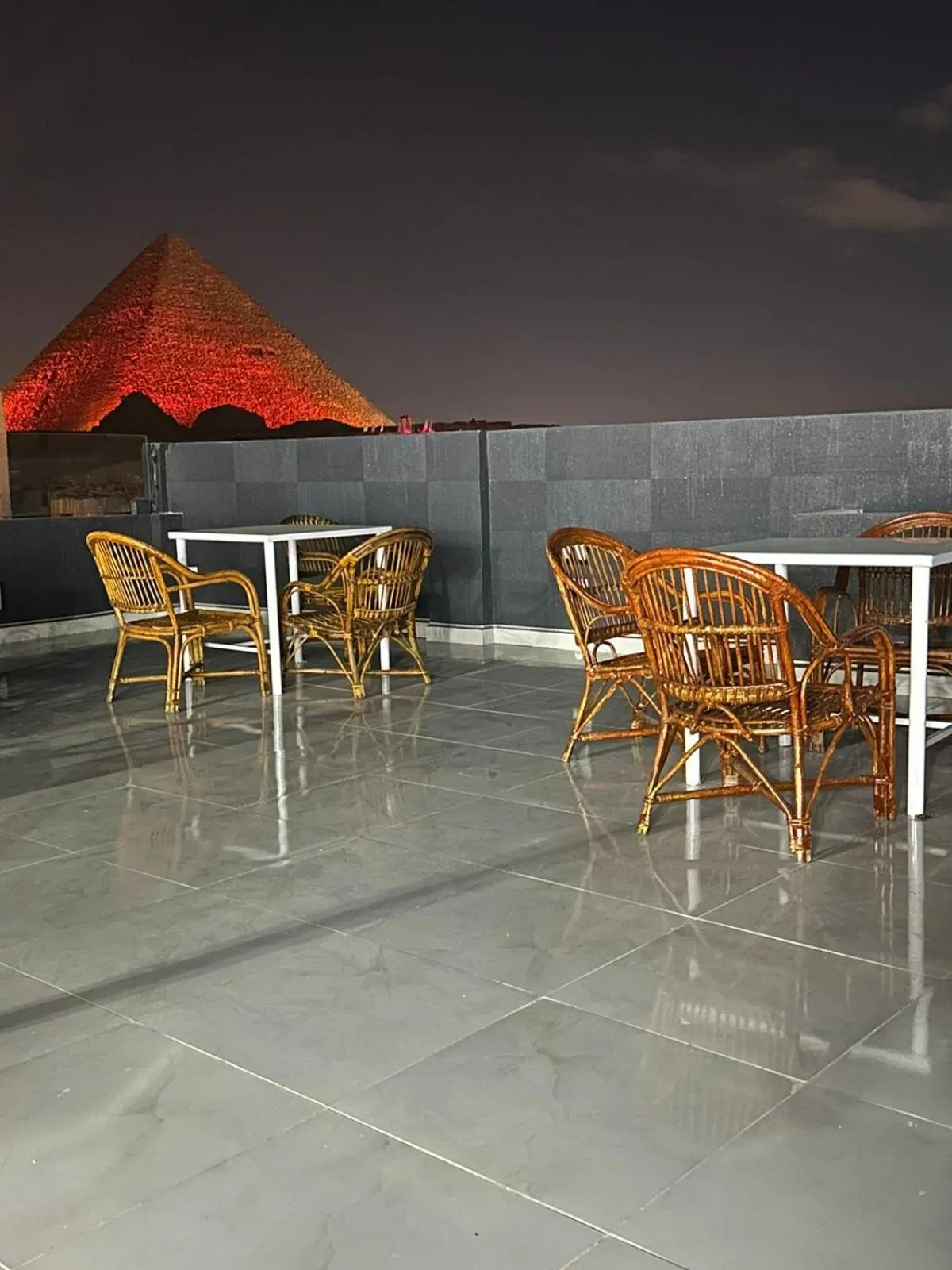 Patio in Prince Pyramids Inn