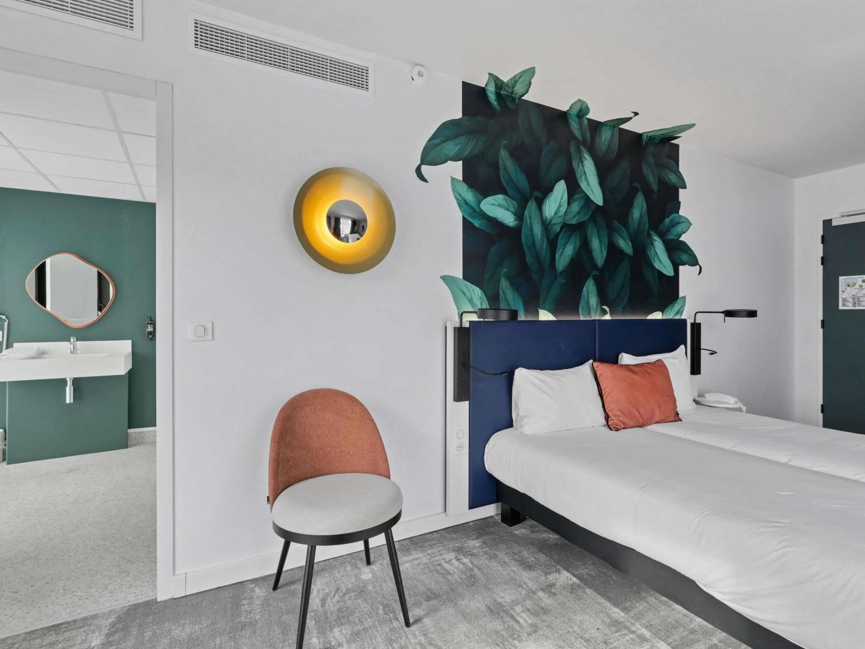 Bedroom, Bed in ibis Styles Bezons Paris La Défense