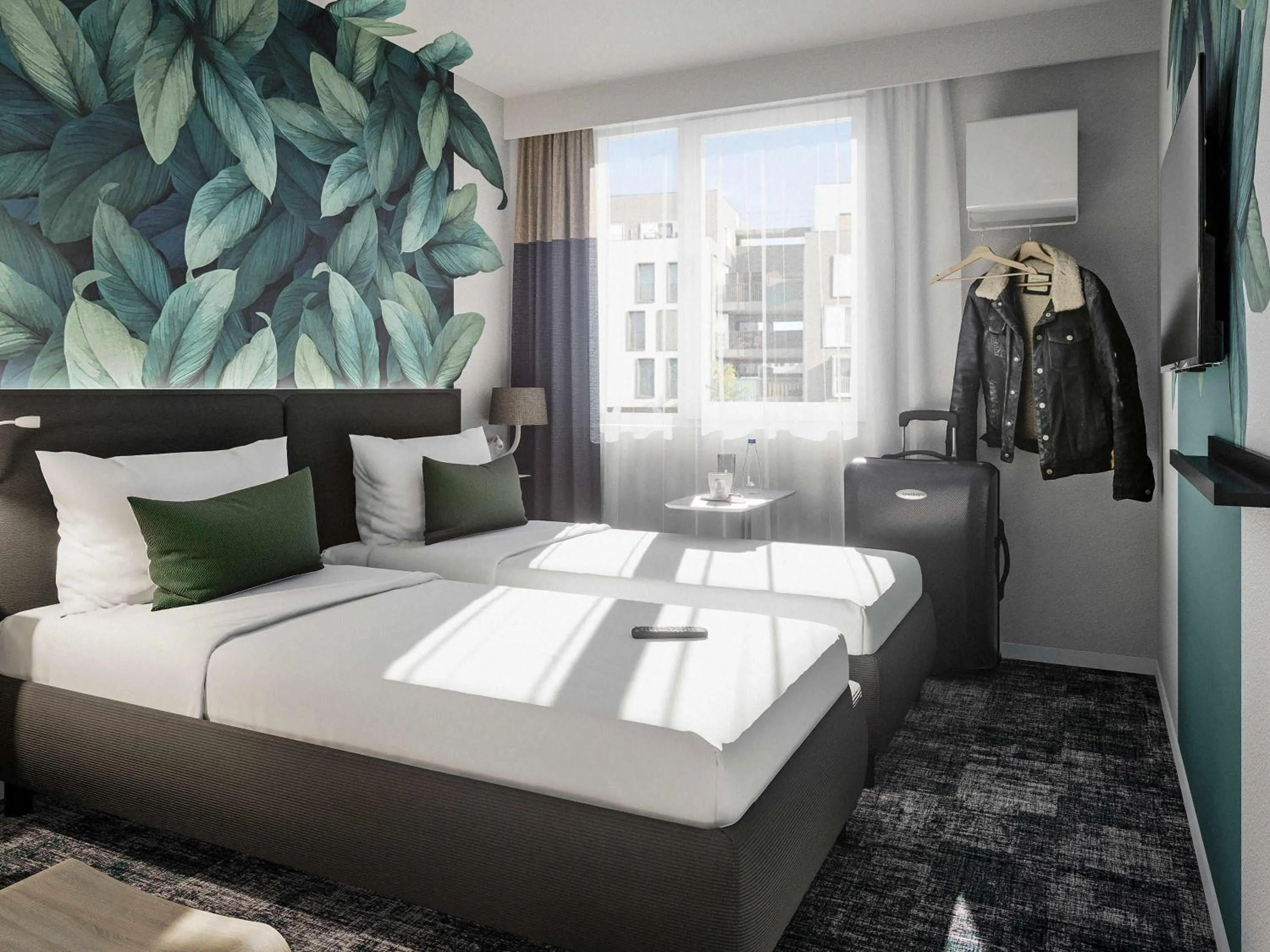 Bedroom, Bed in ibis Styles Bezons Paris La Défense