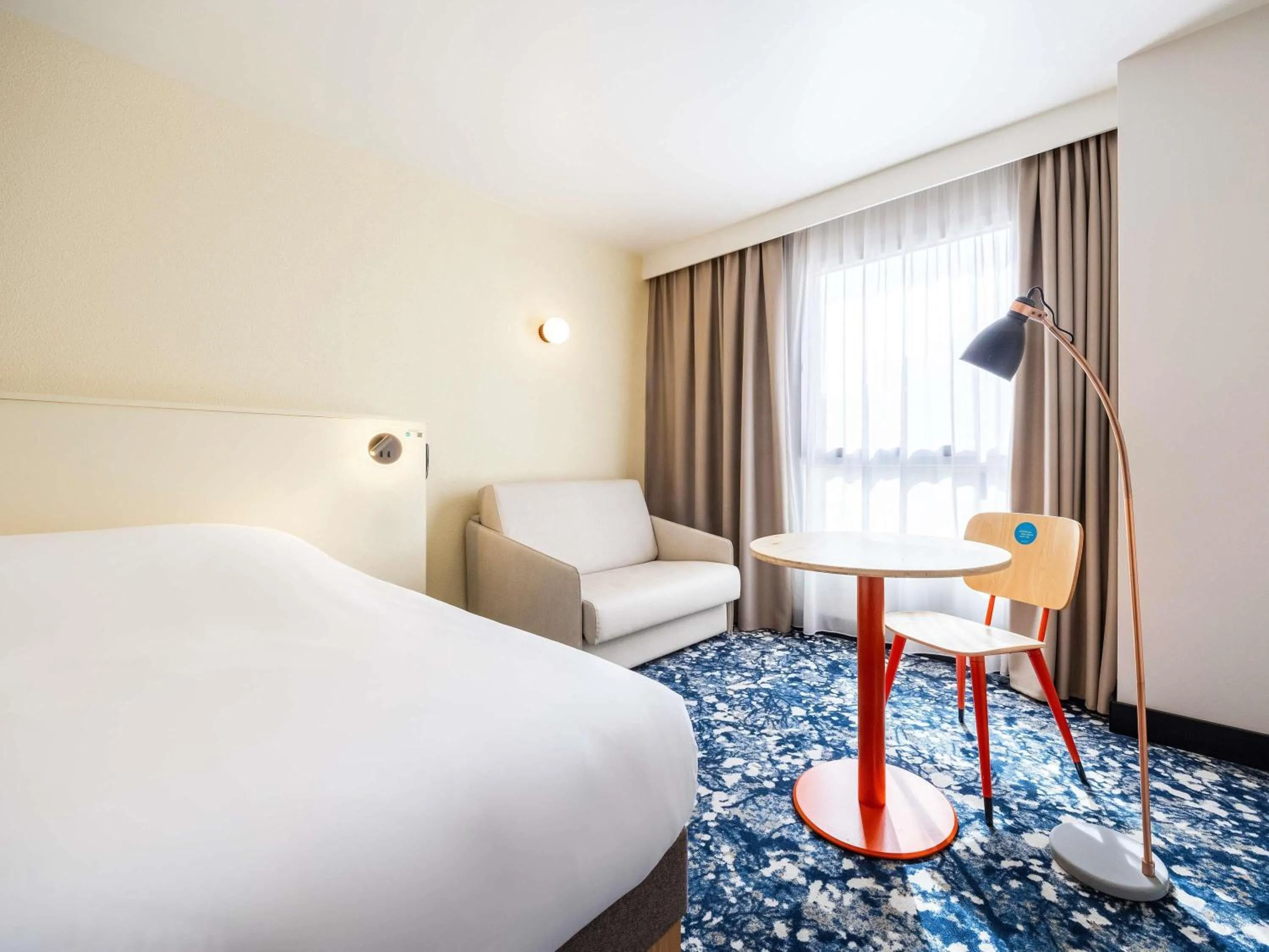 Bedroom, Bed in greet Hotel Paris 13 Porte d'Italie