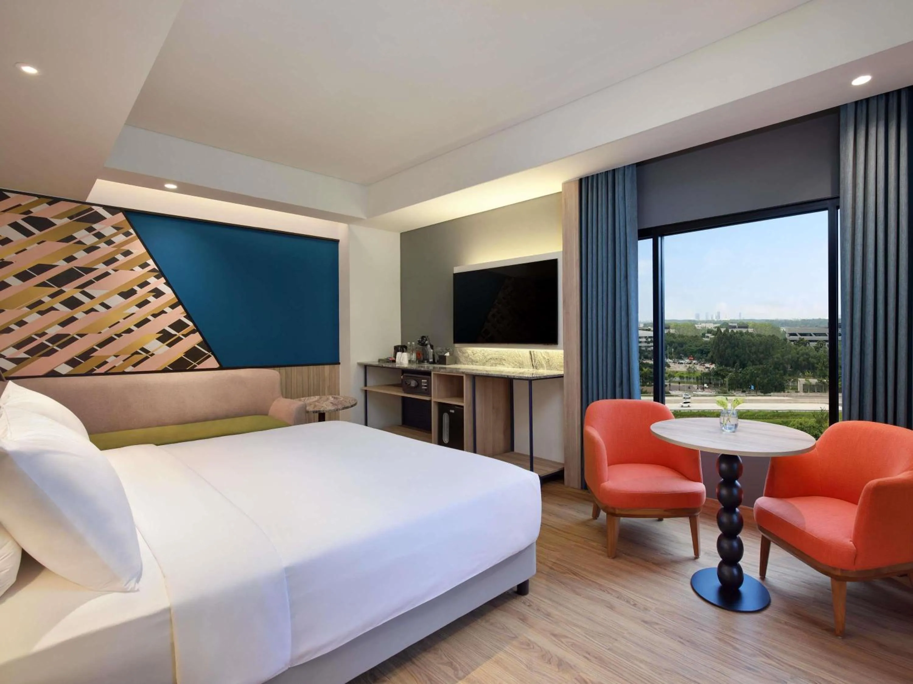 Bedroom, Bed in ibis Styles Serpong BSD City