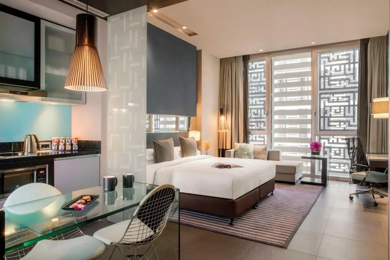 Photo of the whole room, Bed in The Abdali Boulevard Hotel