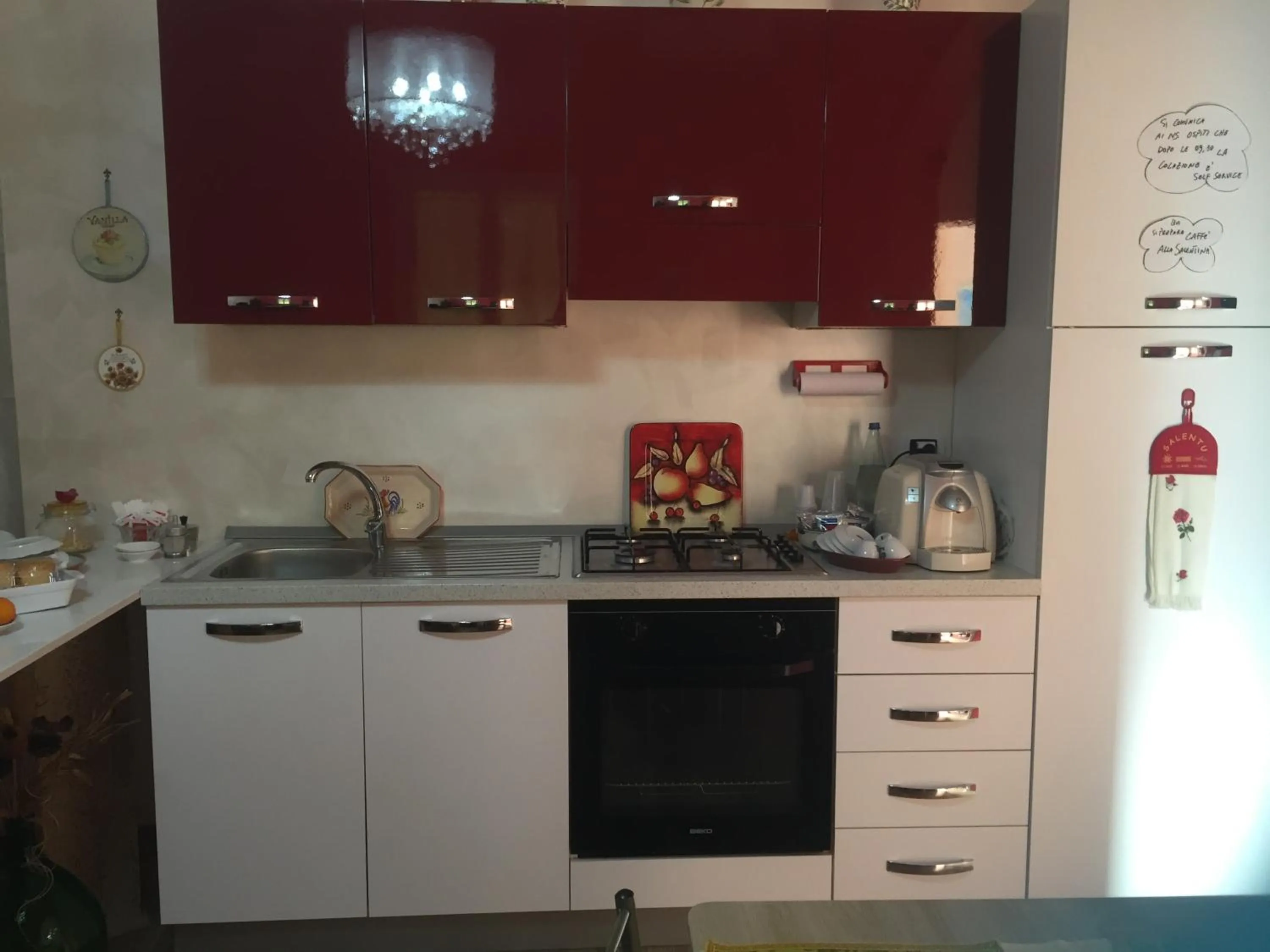 Communal kitchen in A Casa di Mich