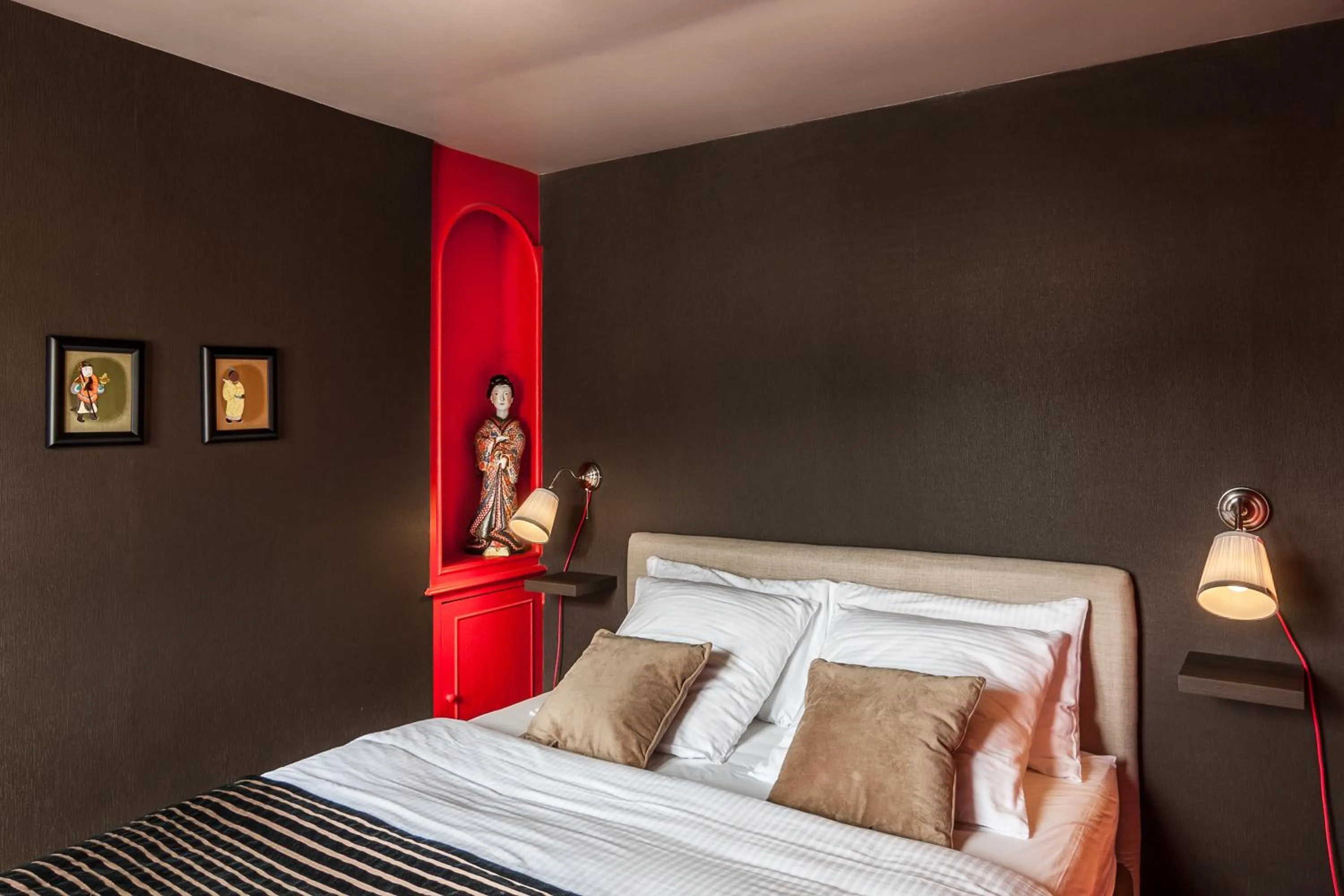 Bedroom, Bed in Le 84 Sainte-Cath'