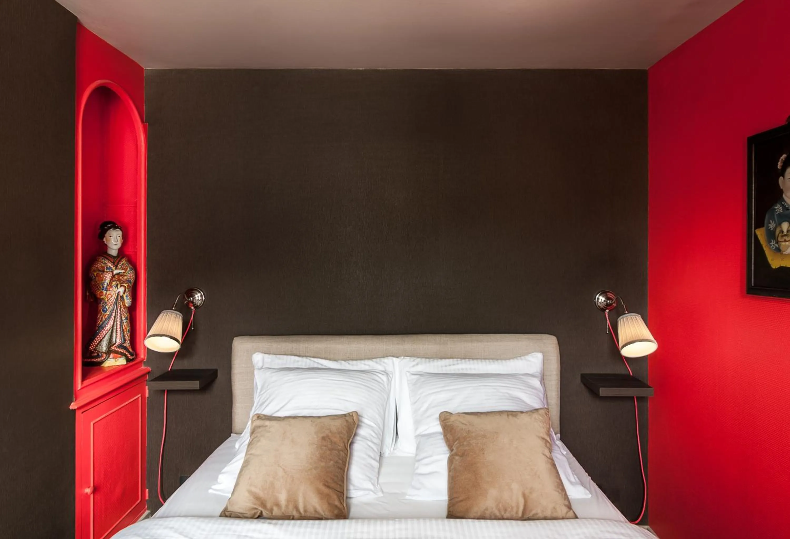 Bedroom, Bed in Le 84 Sainte-Cath'