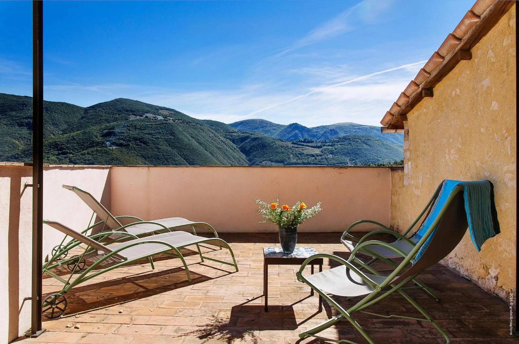 Balcony/Terrace in Castello Di Postignano Relais