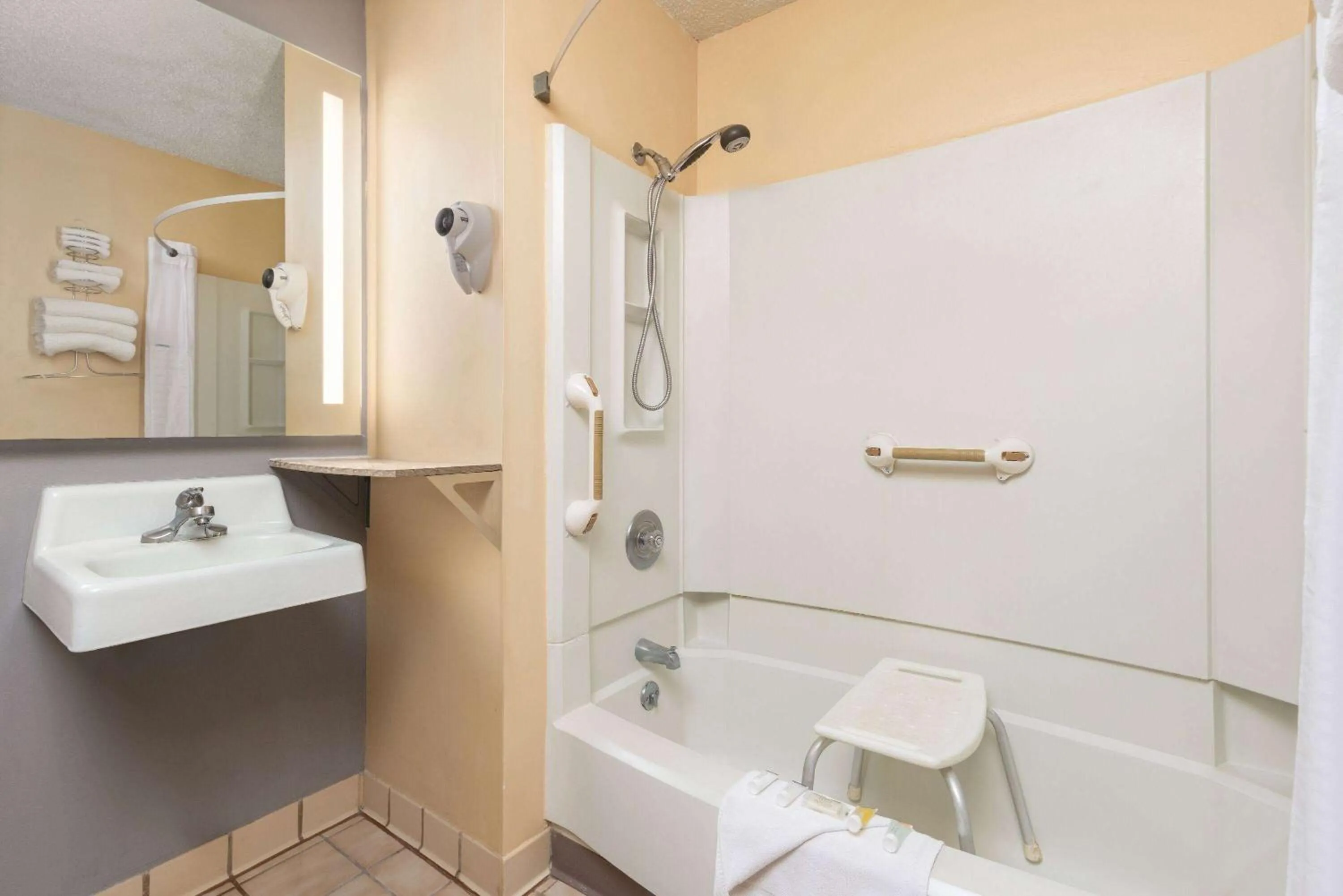 Bathroom in Super 8 by Wyndham Dodge City