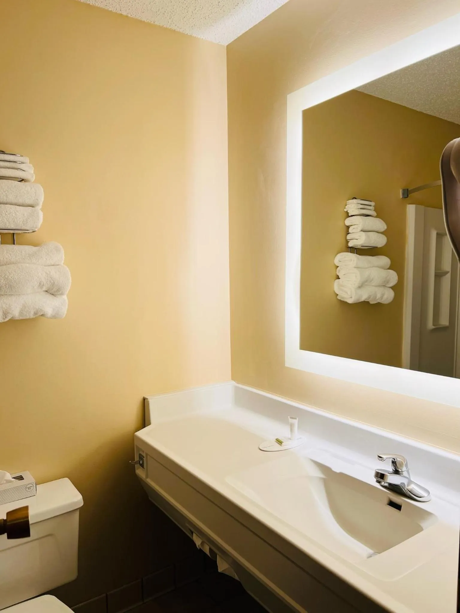 Bathroom in Super 8 by Wyndham Dodge City