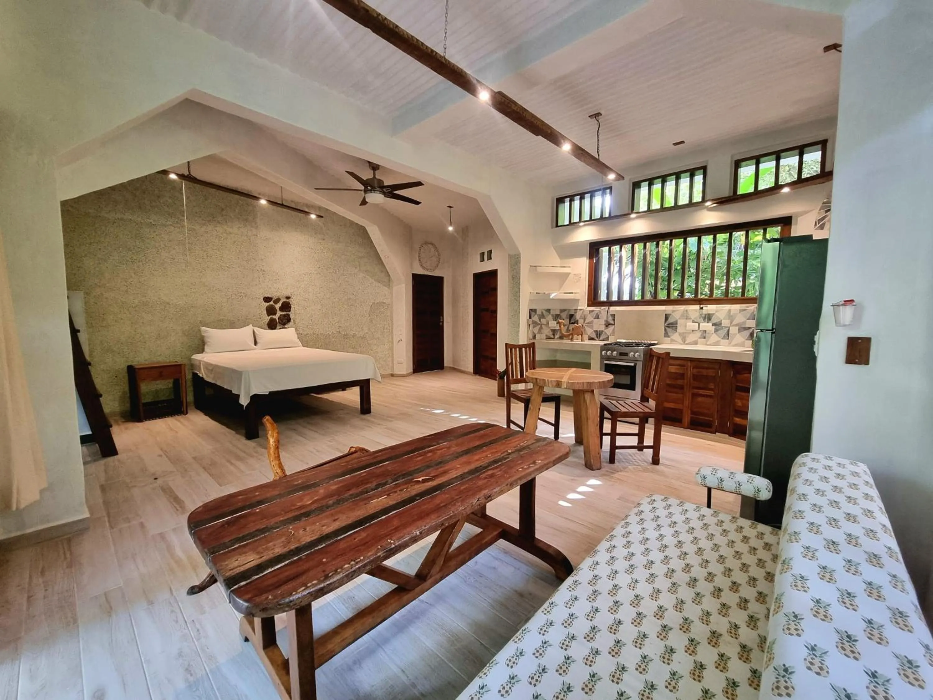 Bed in Omega Tours Eco-Jungle Lodge