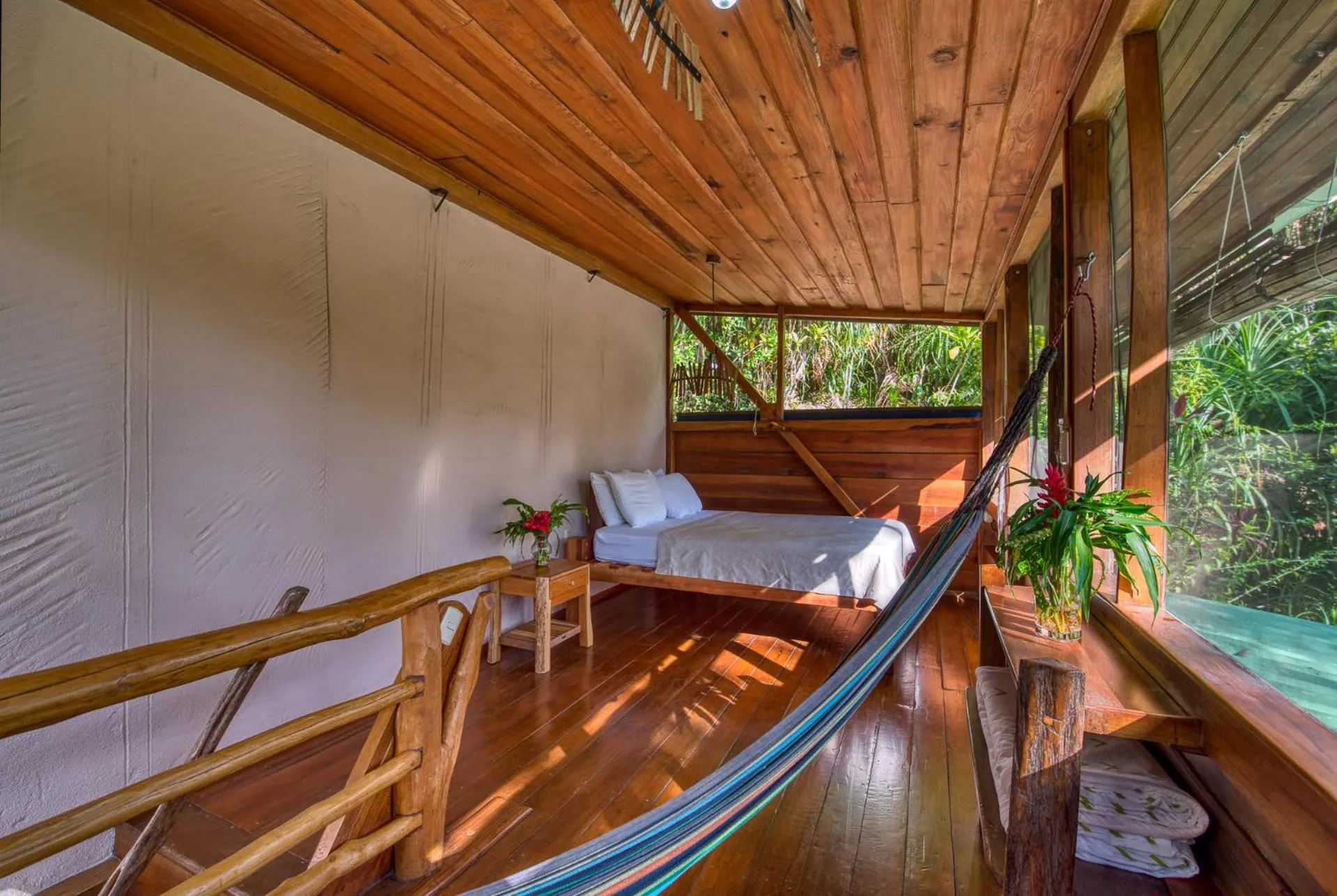 Bedroom in Omega Tours Eco-Jungle Lodge
