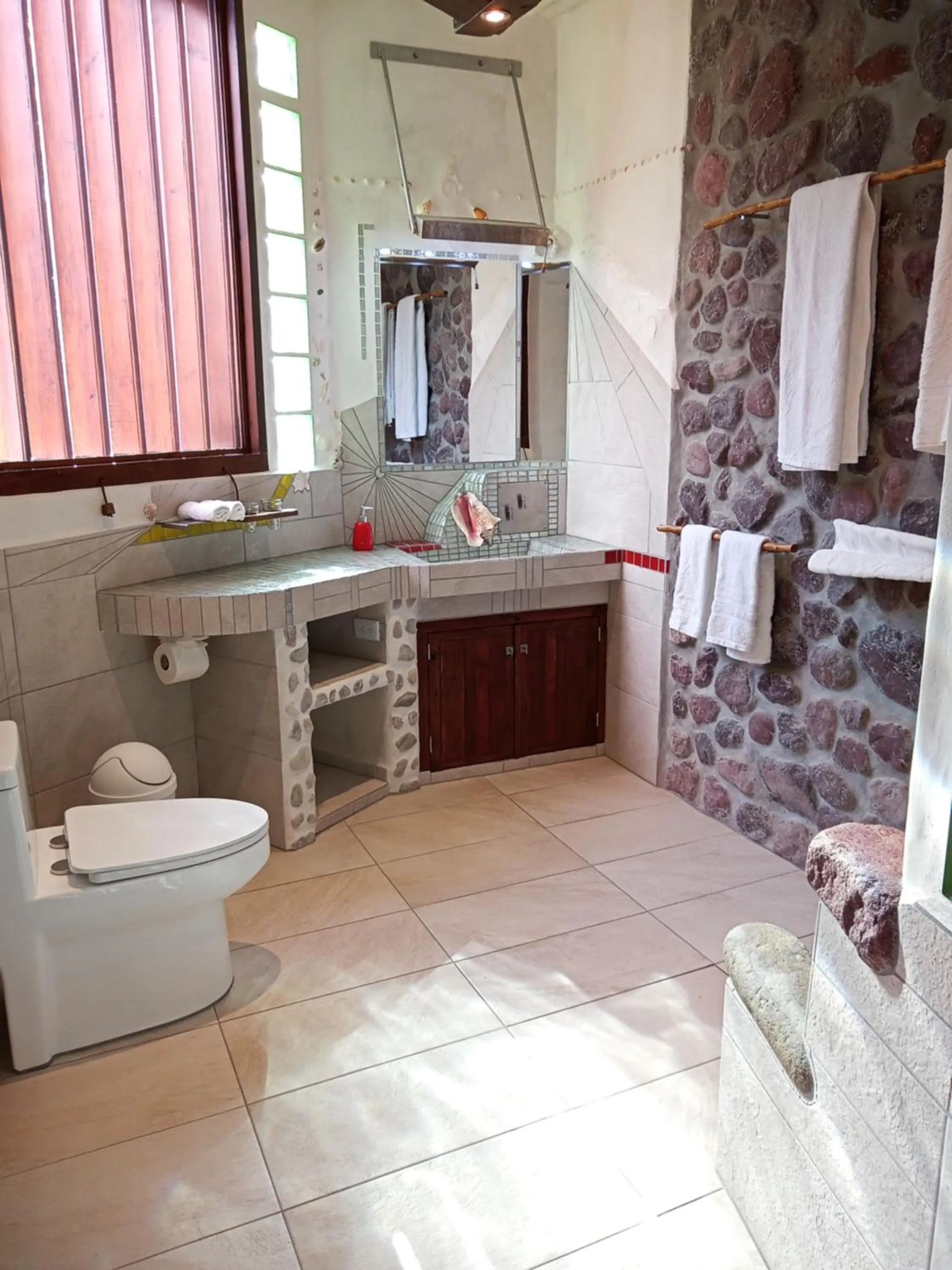 Toilet in Omega Tours Eco-Jungle Lodge