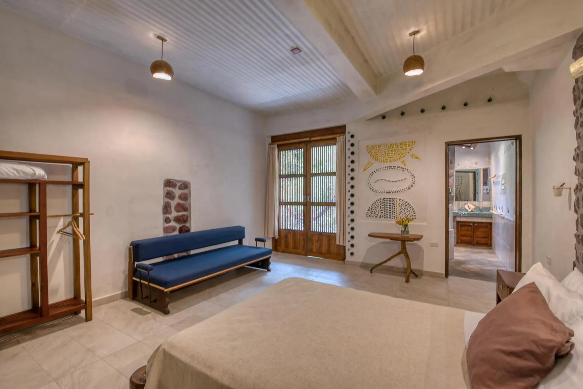 Seating area, Bed in Omega Tours Eco-Jungle Lodge