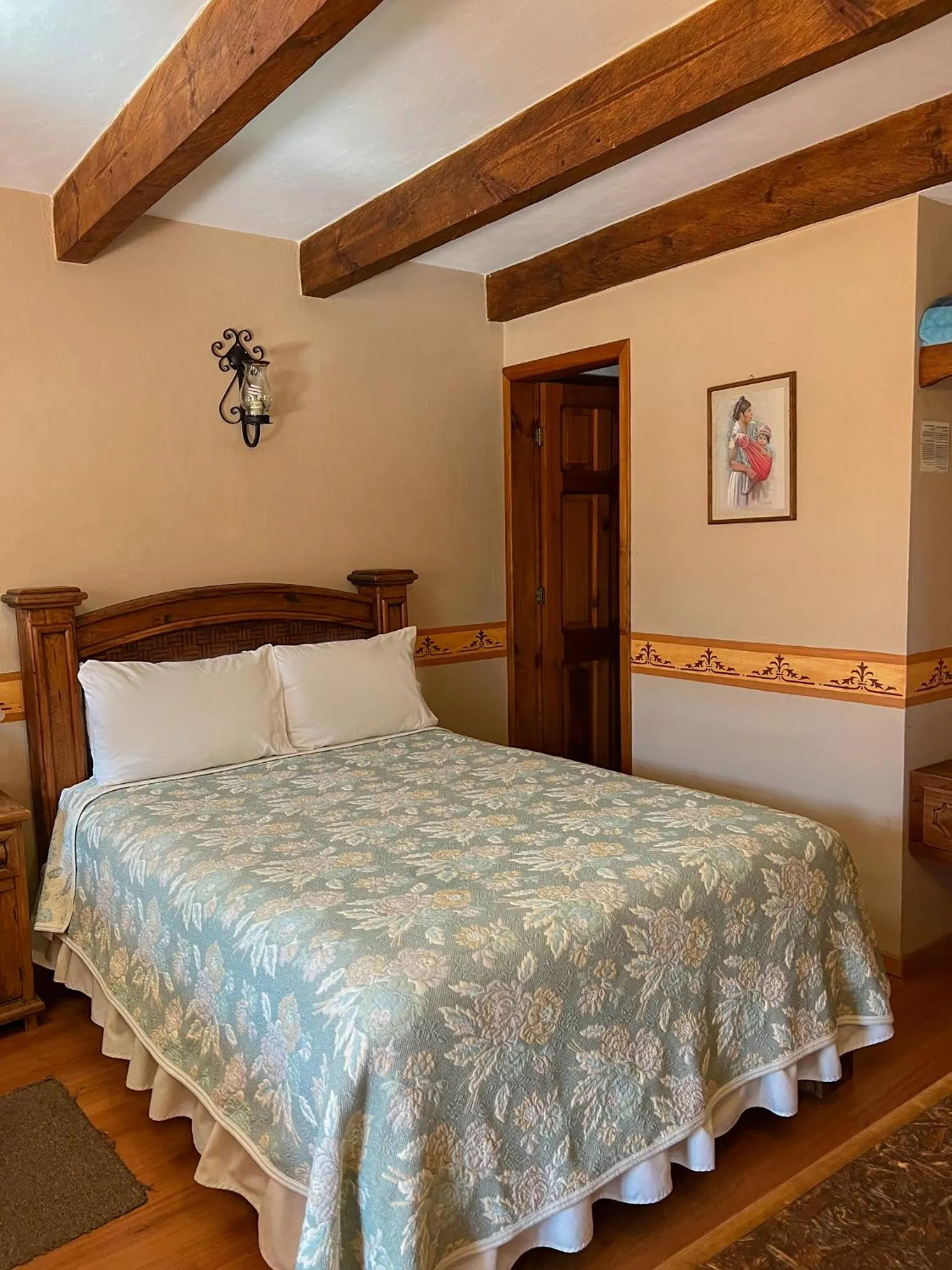 Bed in Hotel La Casa de Mamá