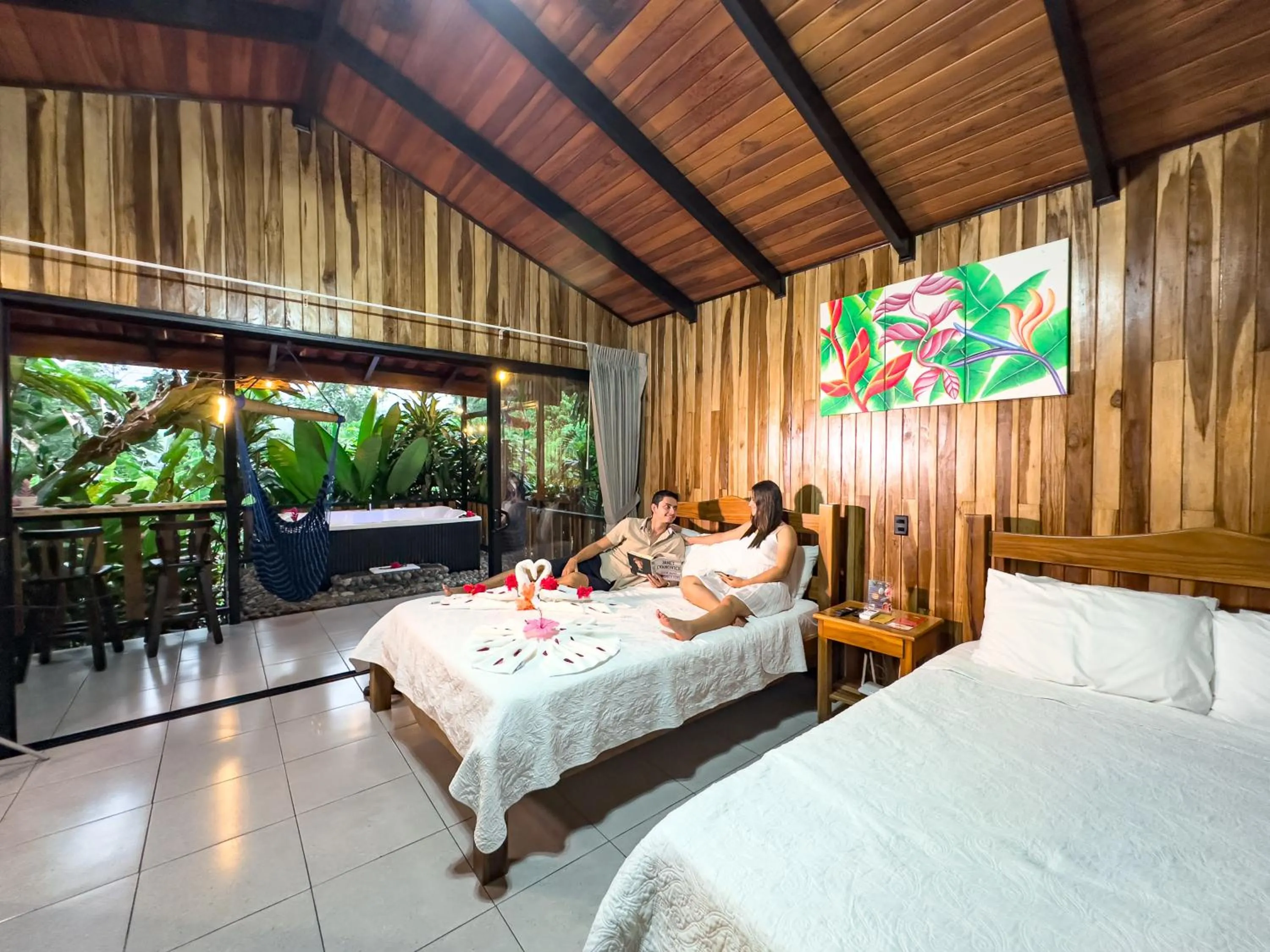 Bed in Hotel Rancho Cerro Azul