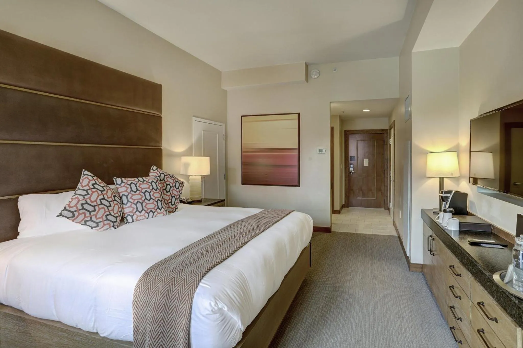 Living room, Bed in The Osprey at Beaver Creek, a RockResort