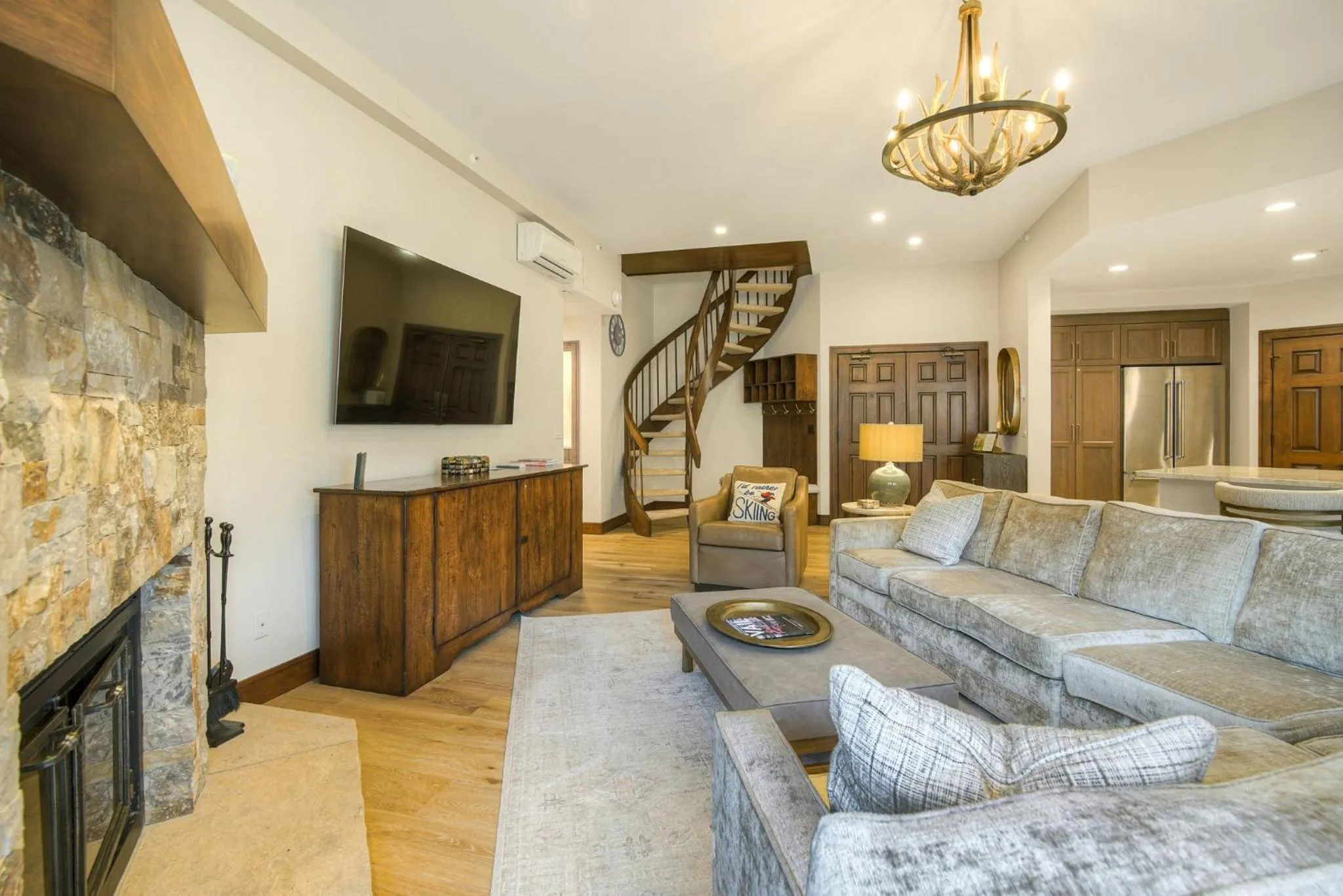Living room in The Osprey at Beaver Creek, a RockResort