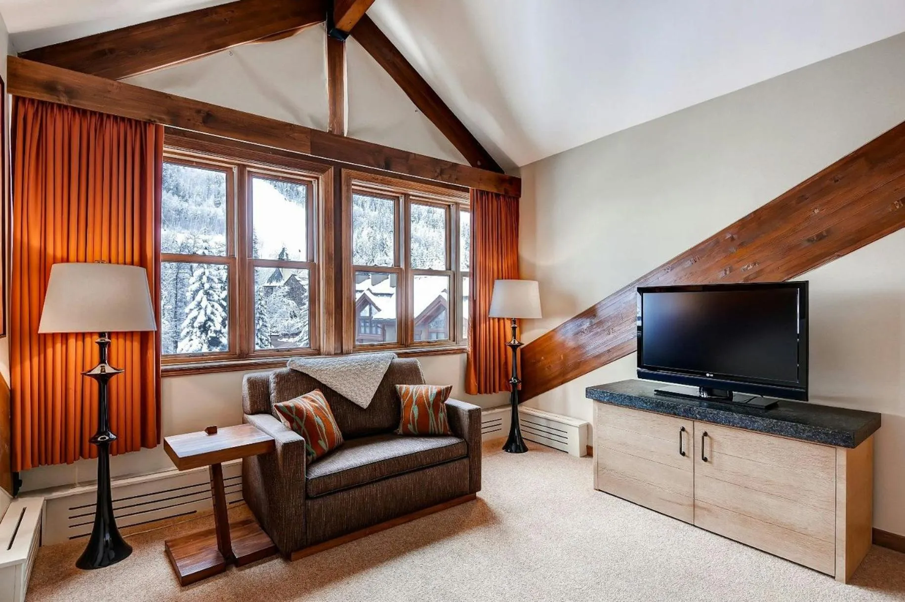 Living room in The Osprey at Beaver Creek, a RockResort