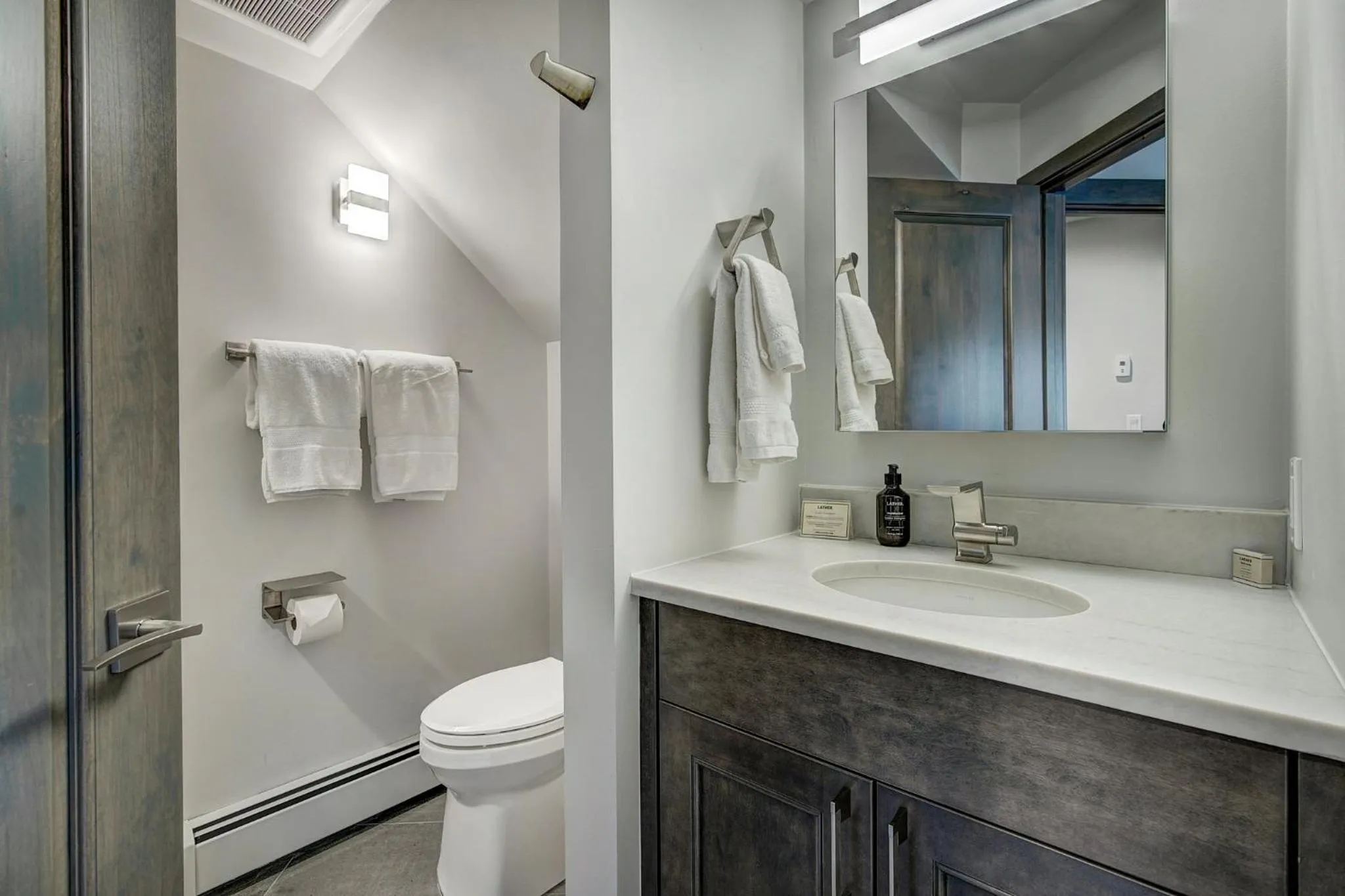 Bathroom in The Pines Lodge, a RockResort, by Vail Resorts