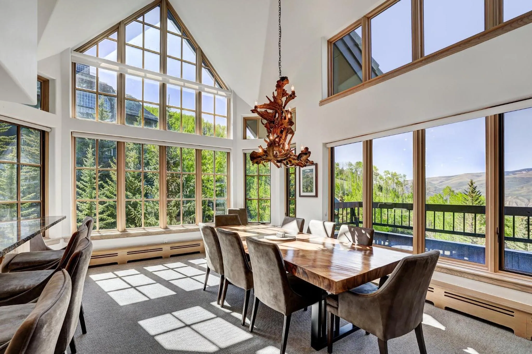 Dining area in The Pines Lodge, a RockResort, by Vail Resorts