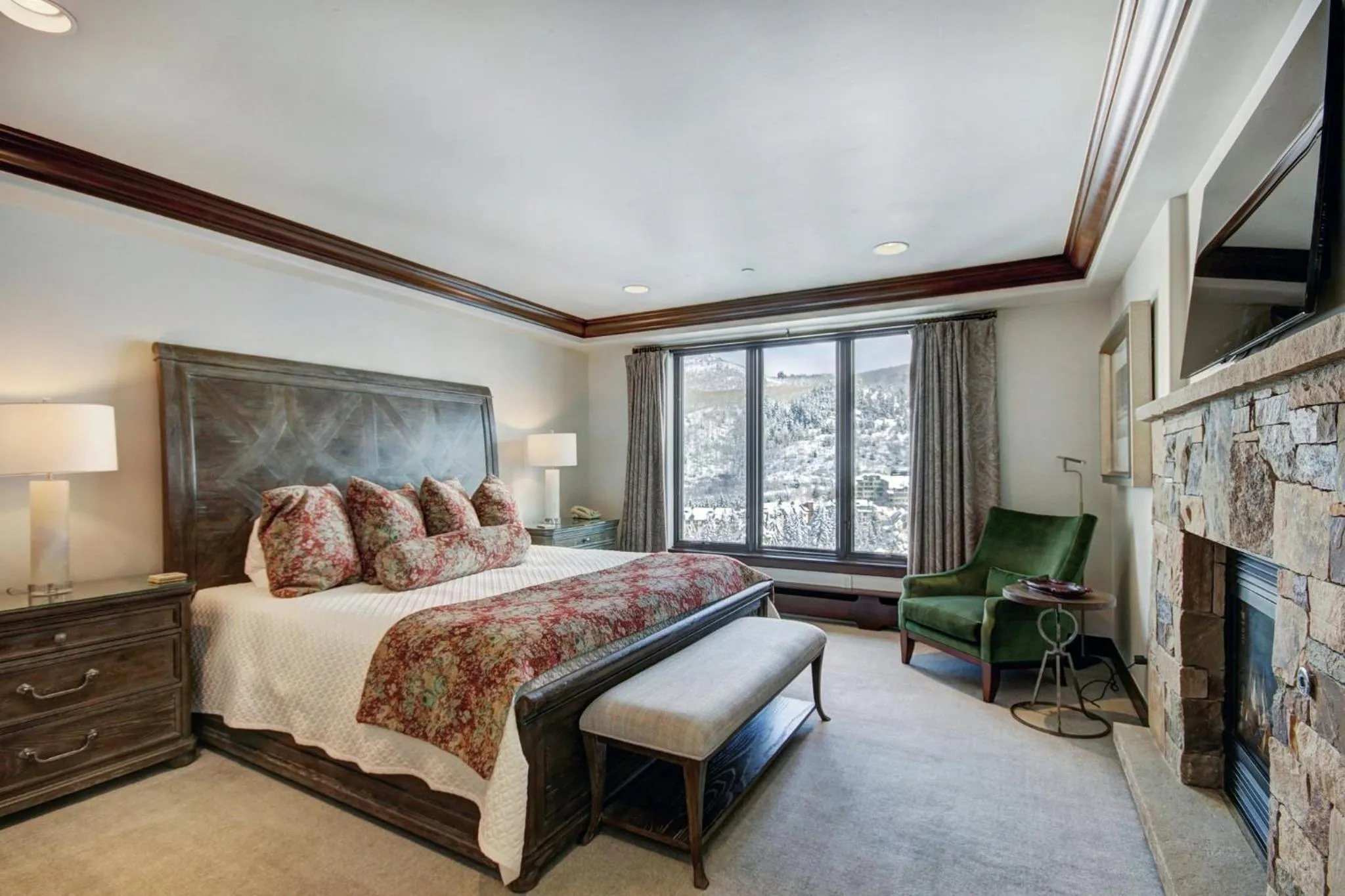 Bedroom, Bed in The Pines Lodge, a RockResort, by Vail Resorts