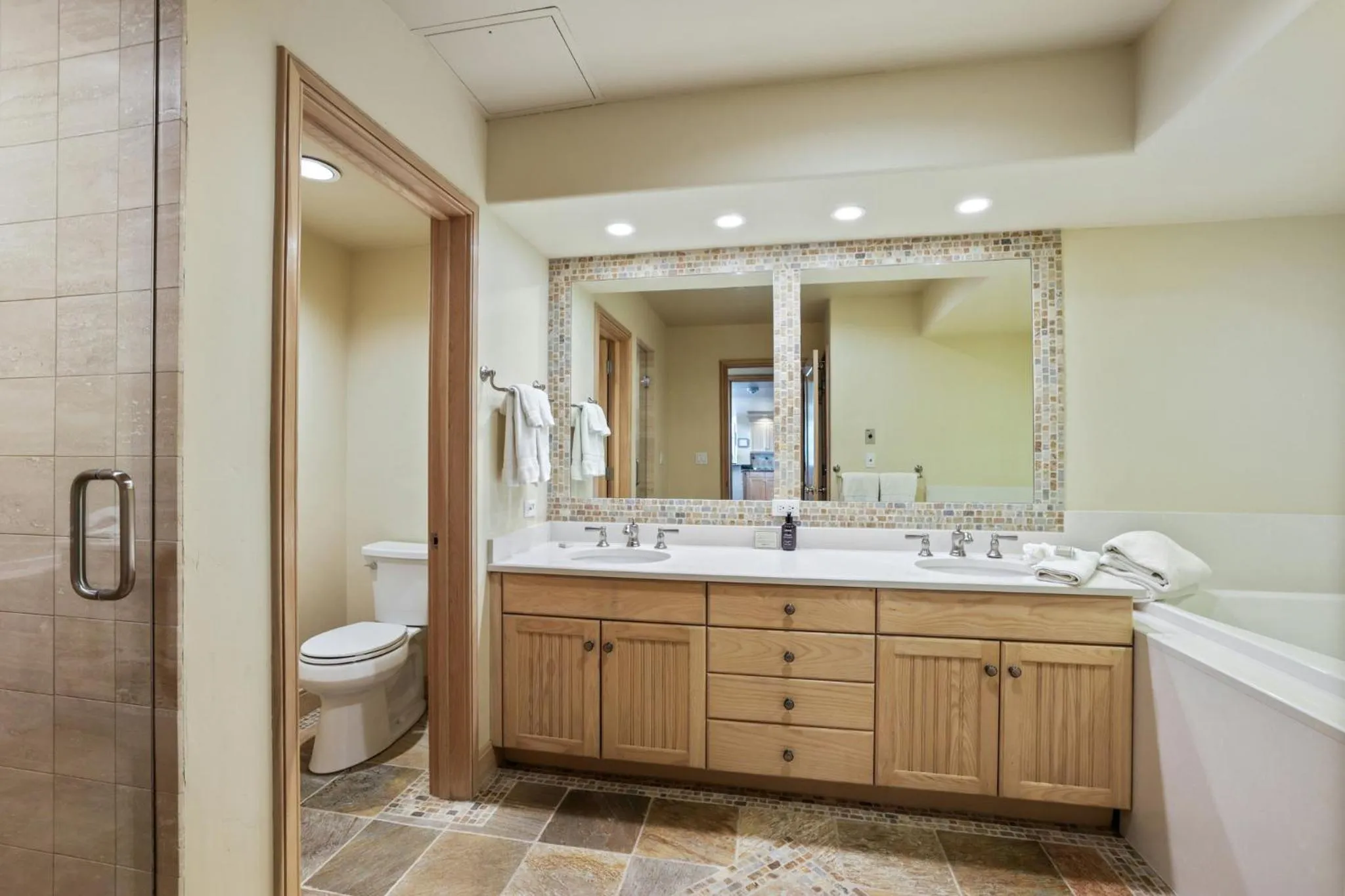 Bathroom in The Pines Lodge, a RockResort, by Vail Resorts