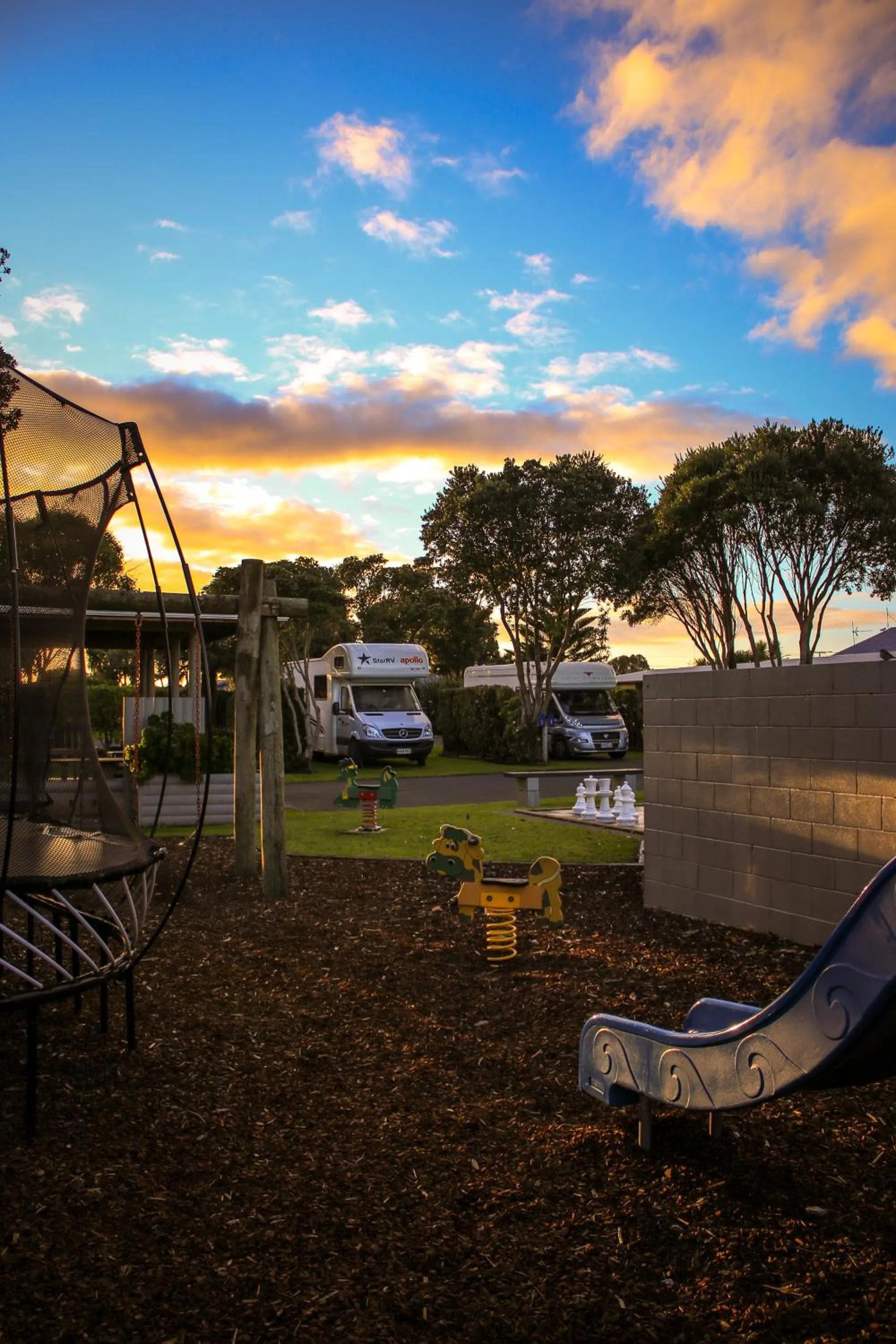 Children play ground in New Plymouth TOP 10 Holiday Park