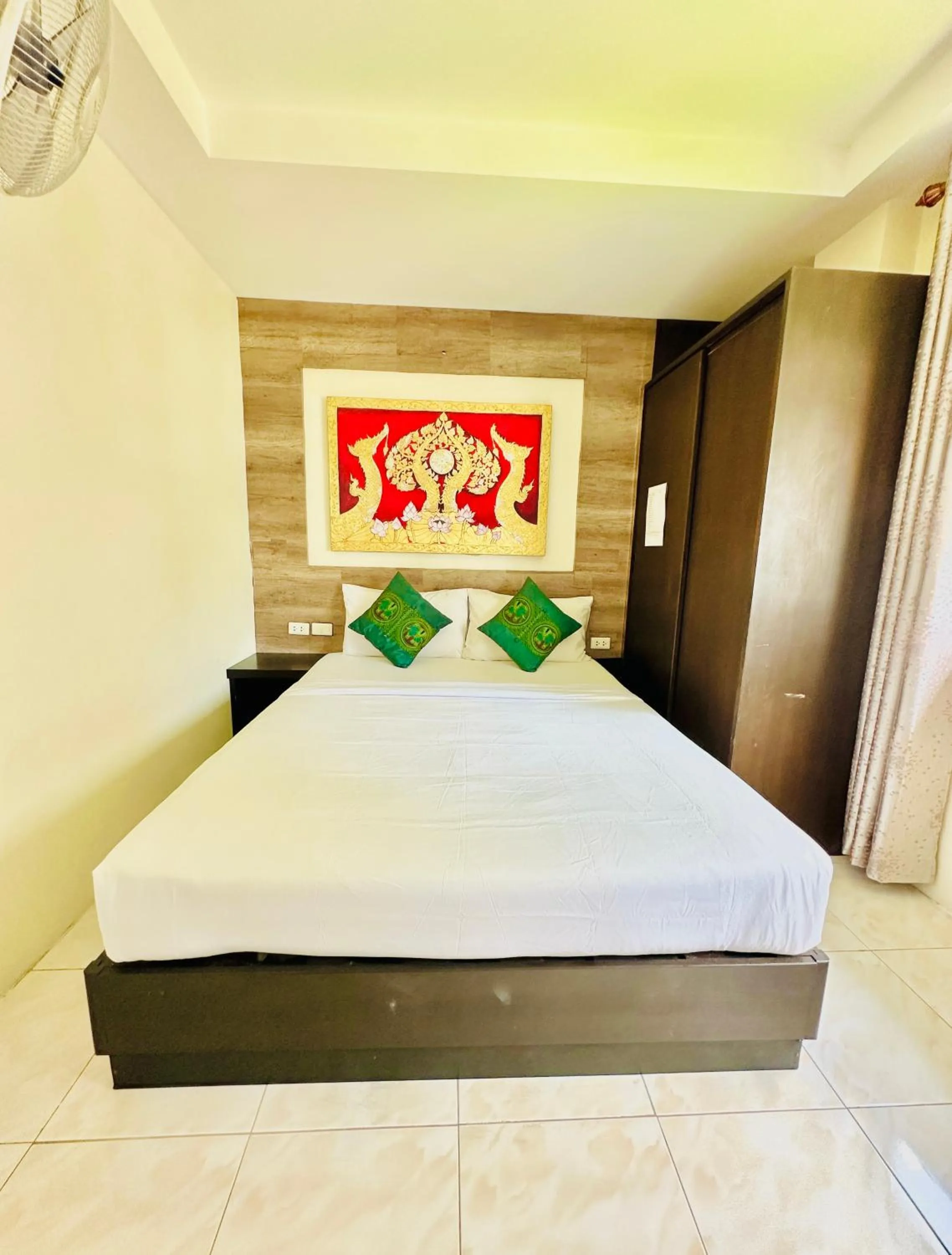 Bed in Thai Classic House