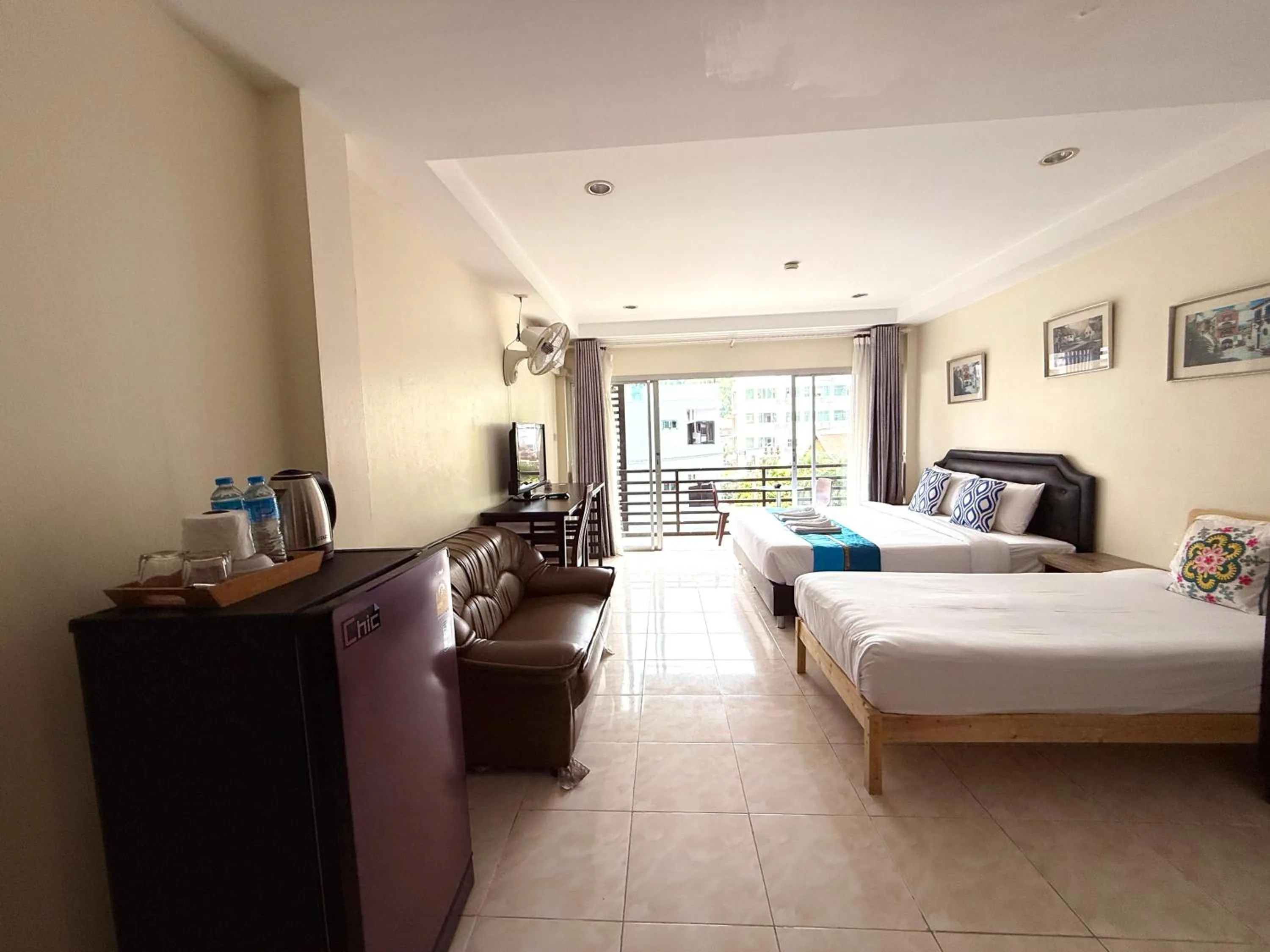 Bed in Thai Classic House