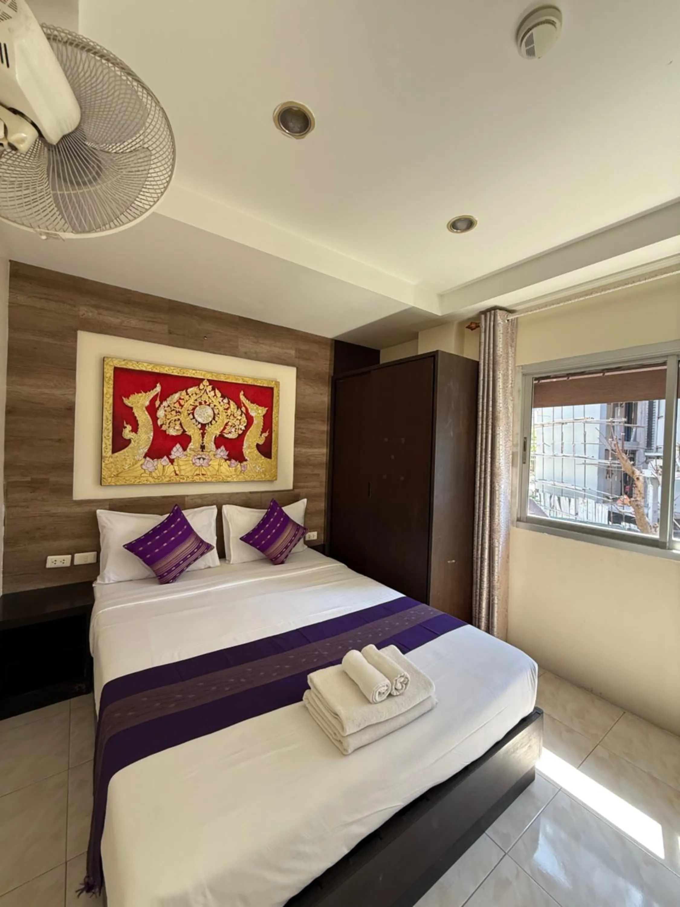 Bed in Thai Classic House