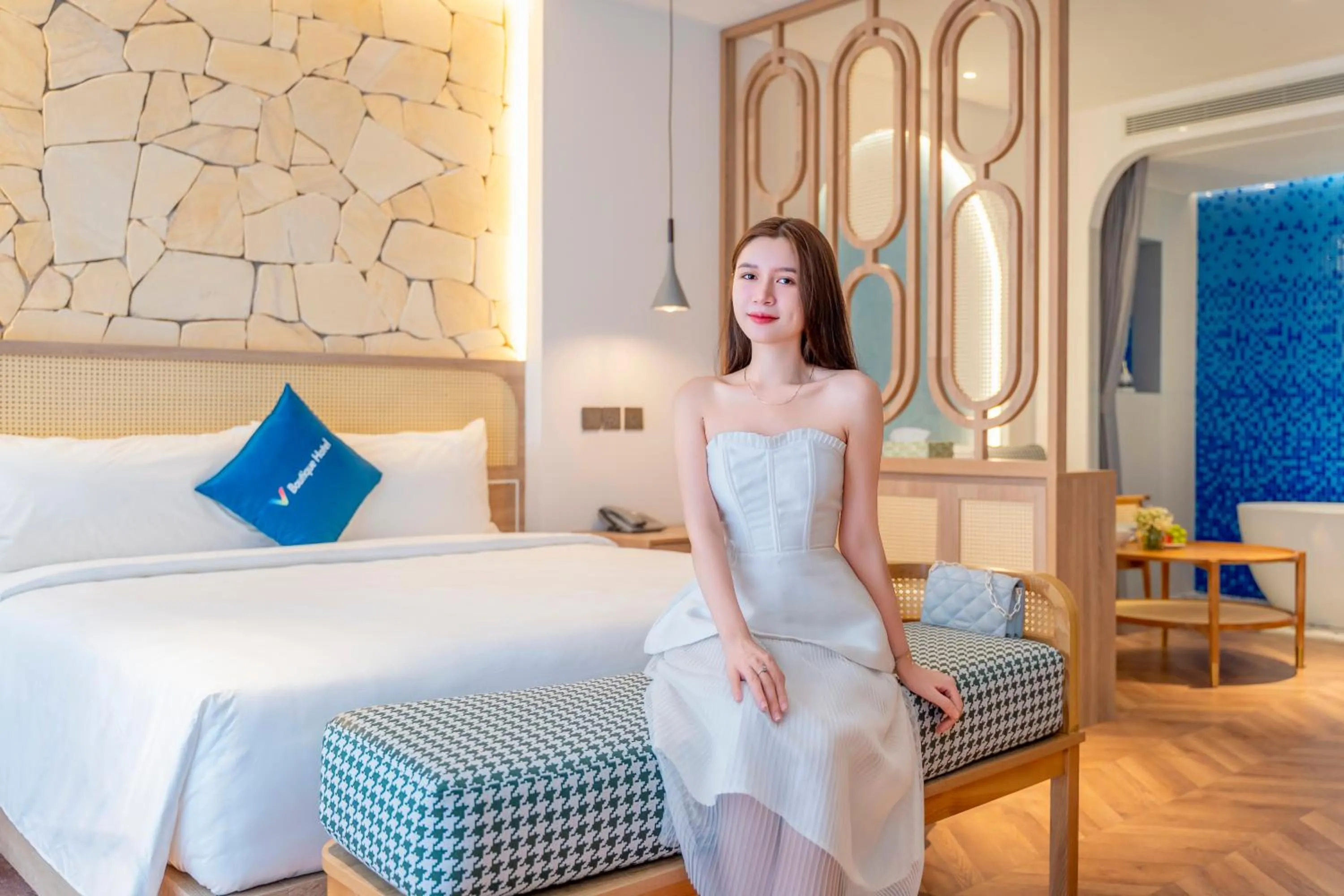 Bedroom, Bed in V Boutique Hotel - Complimentary refreshments