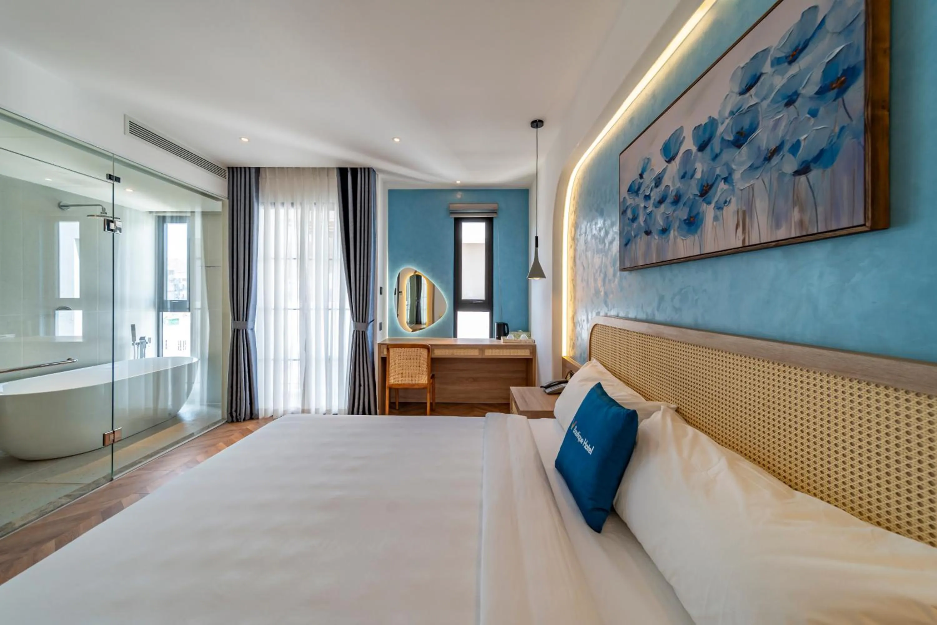 Bedroom, Bed in V Boutique Hotel - Complimentary refreshments