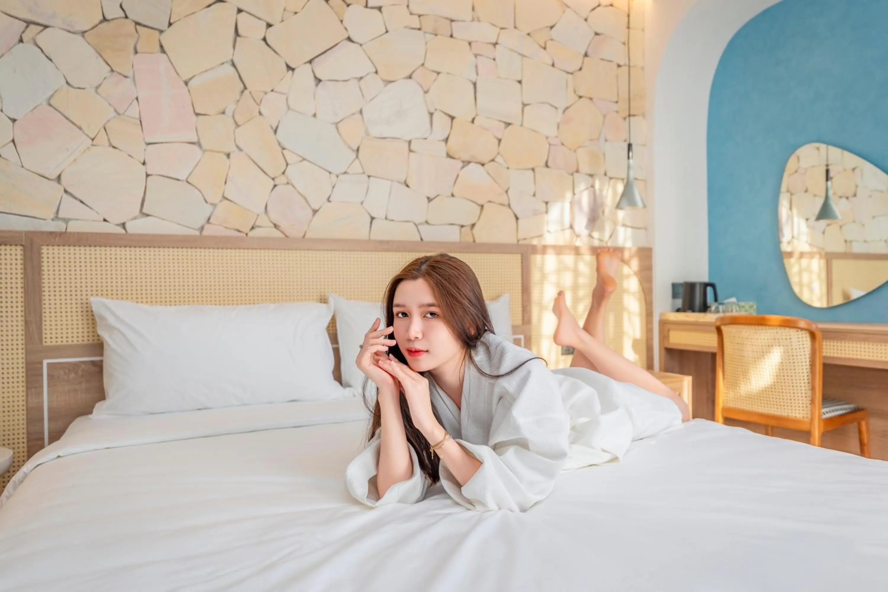 Bedroom, Bed in V Boutique Hotel - Complimentary refreshments