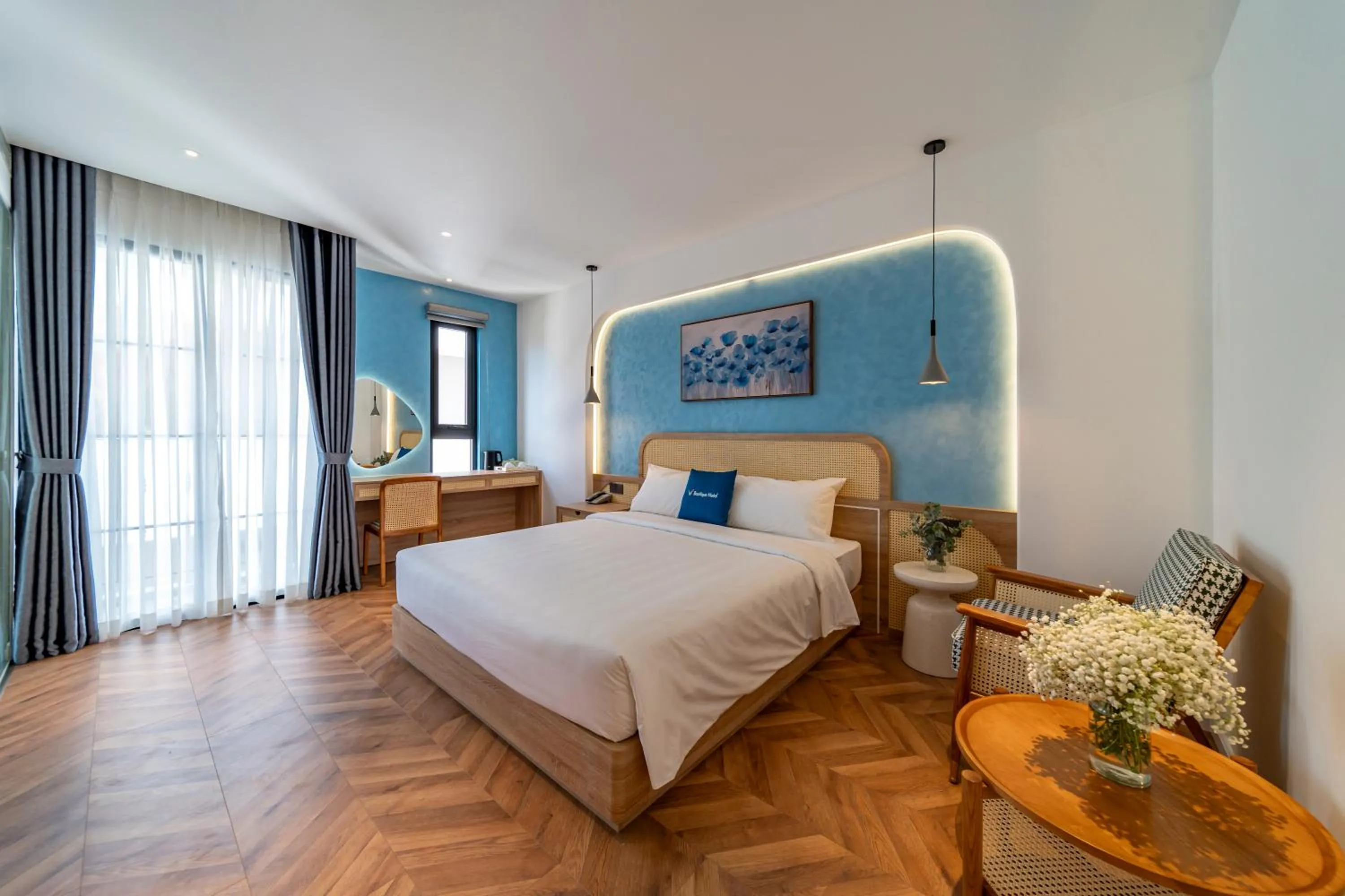 Bedroom, Bed in V Boutique Hotel - Complimentary refreshments