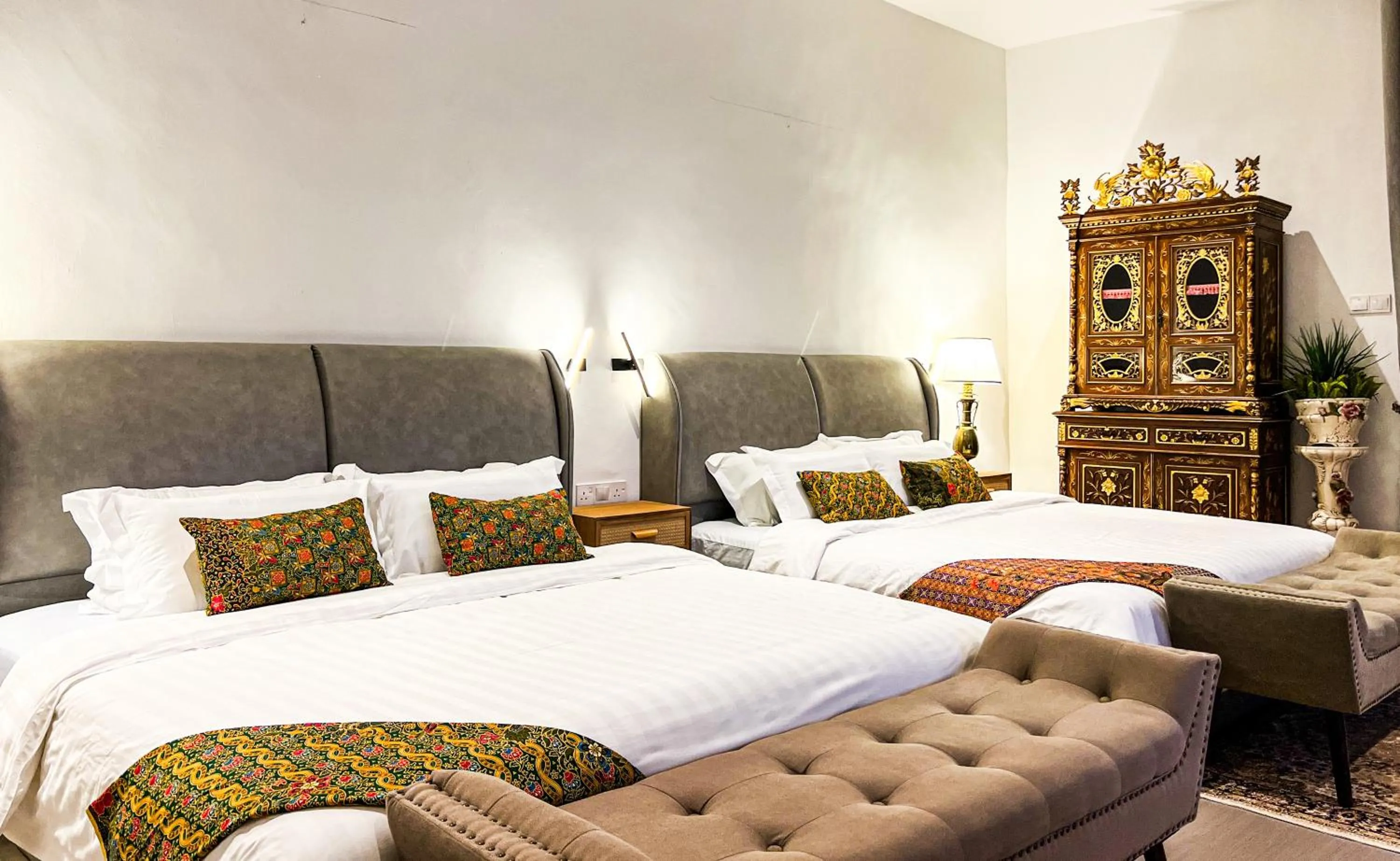 Bed in Peranakan Suites Georgetown