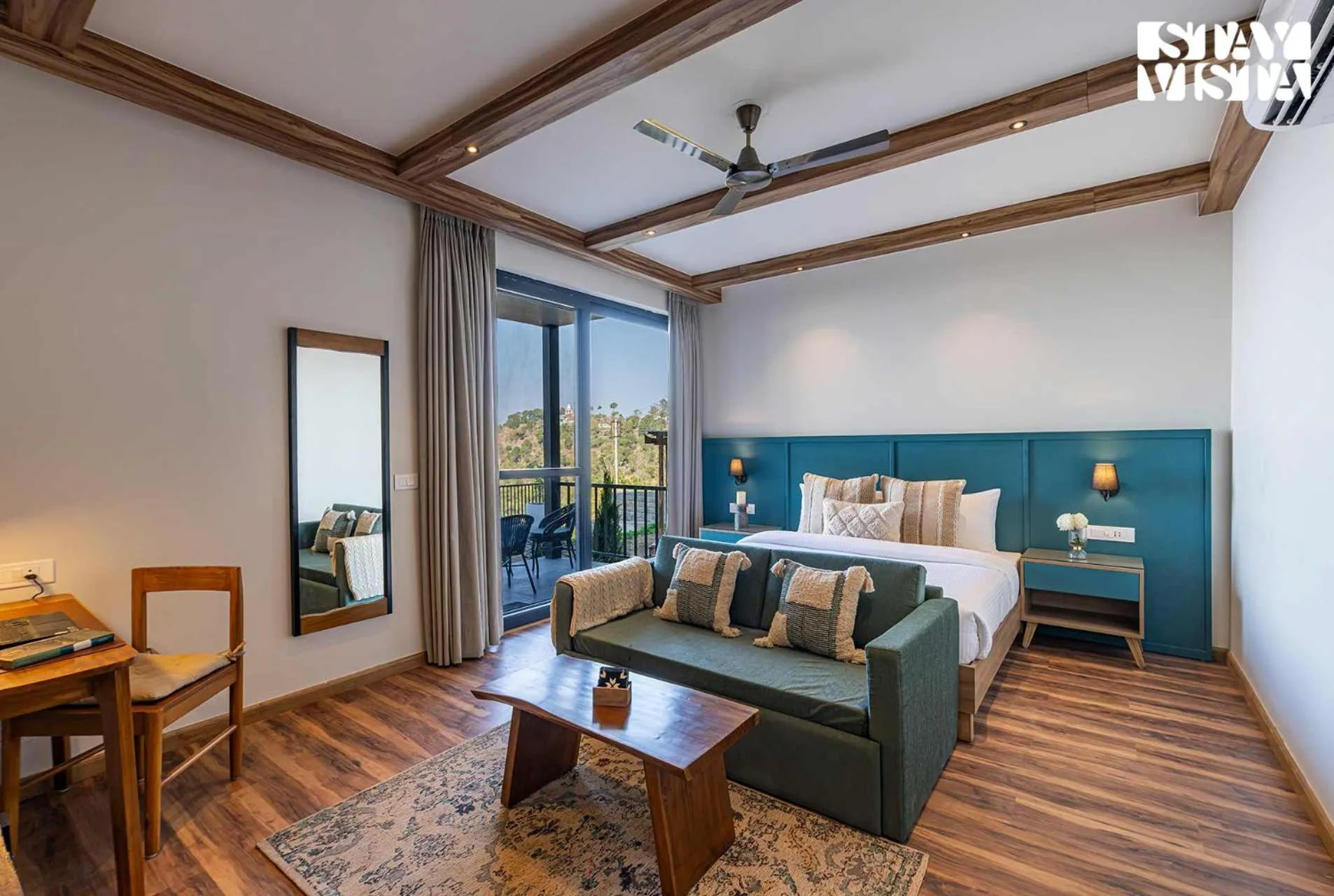 Bedroom, Bed in StayVista at Savara with Heated Infinity Pool and Jacuzzi