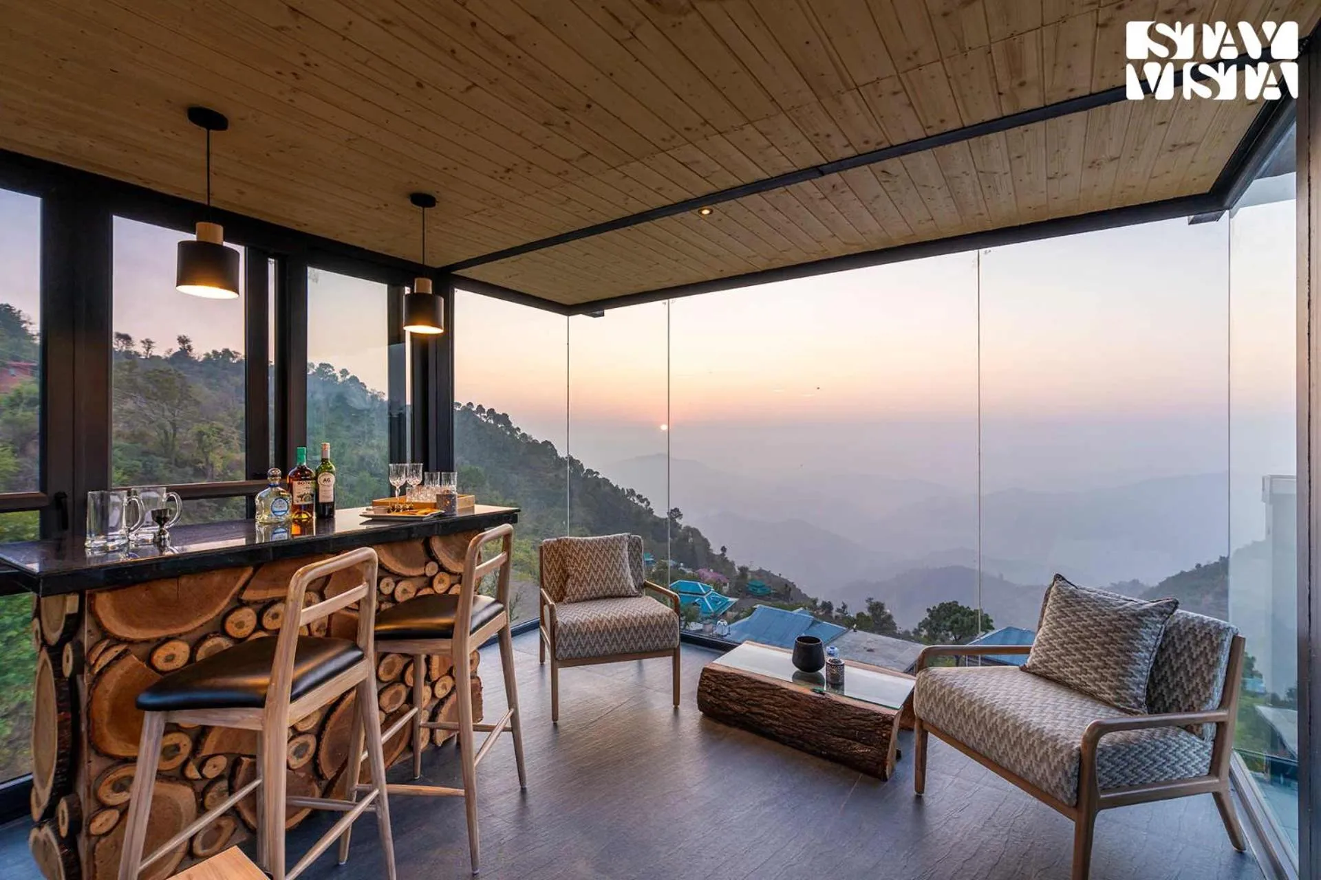 oven in StayVista at Savara with Heated Infinity Pool and Jacuzzi