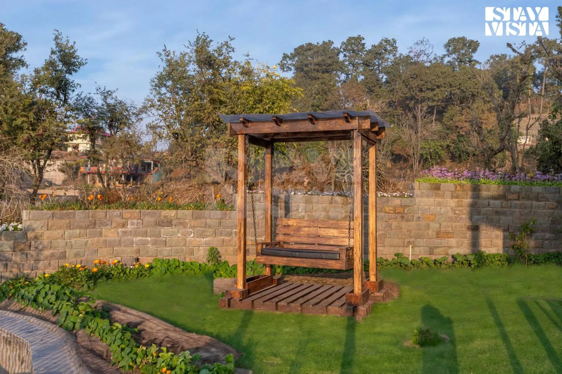 Garden in StayVista at Savara with Heated Infinity Pool and Jacuzzi