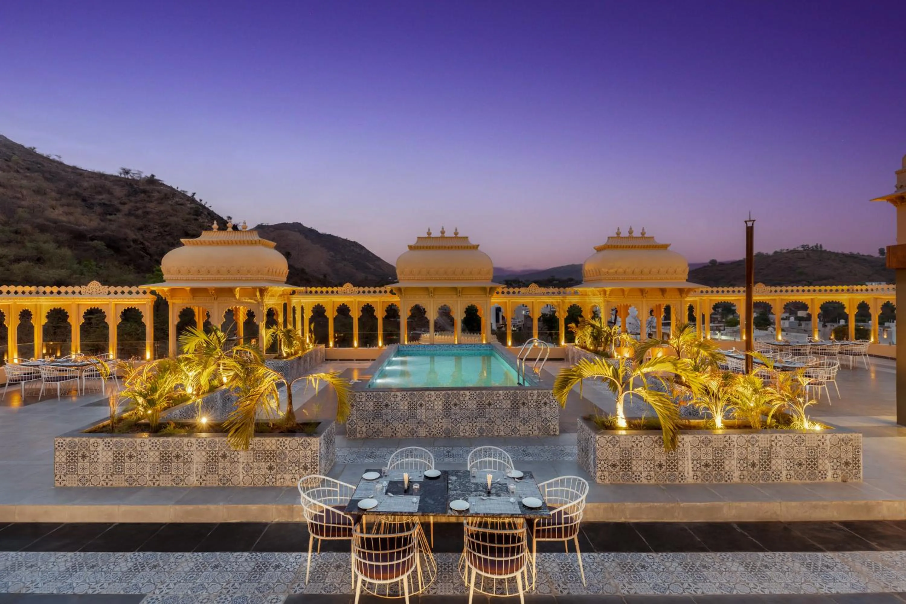 Swimming pool in Turban Roopgarh Resort and Spa, Udaipur