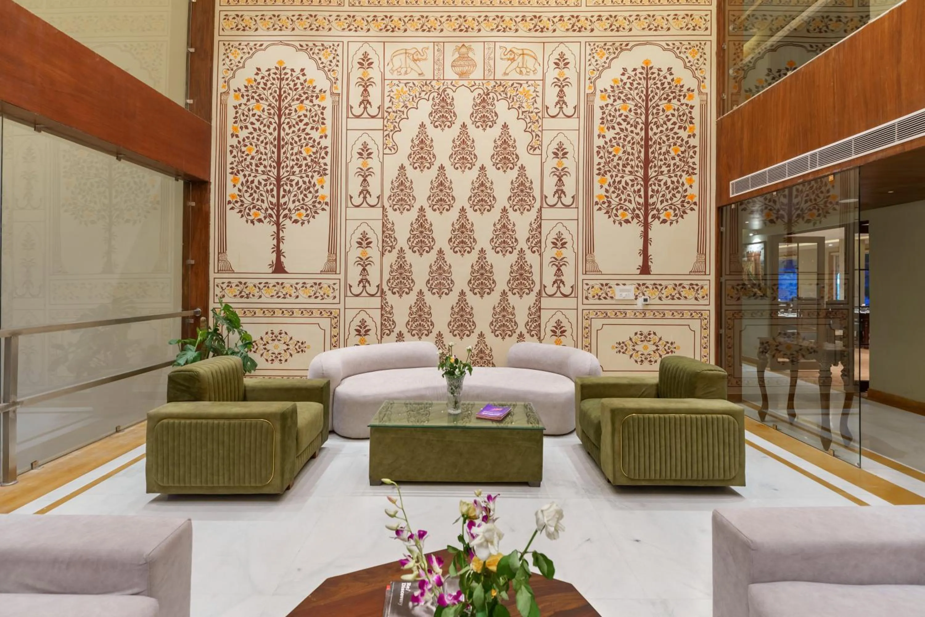 Communal lounge/ TV room in Turban Roopgarh Resort and Spa, Udaipur