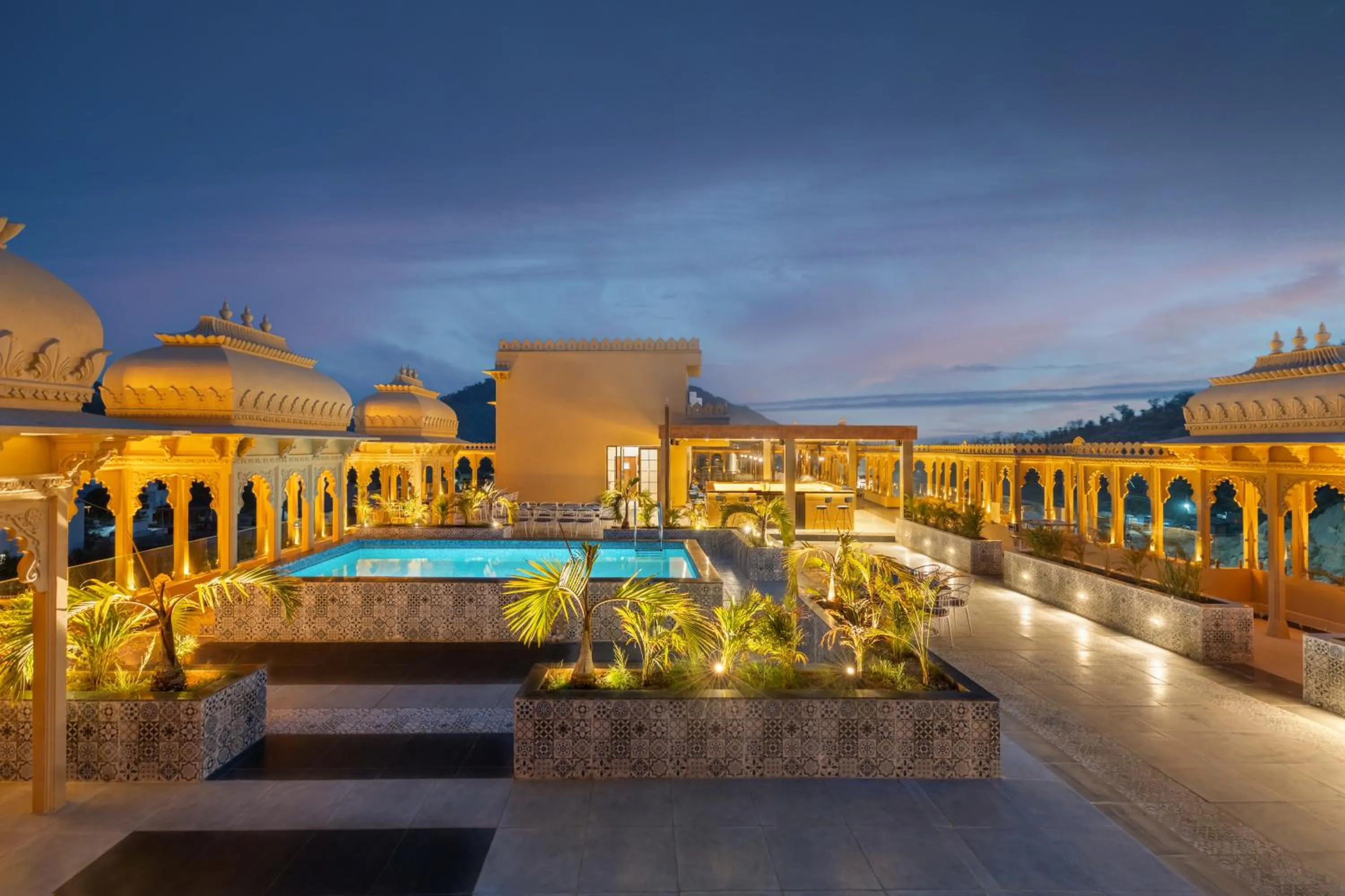 Swimming pool in Turban Roopgarh Resort and Spa, Udaipur