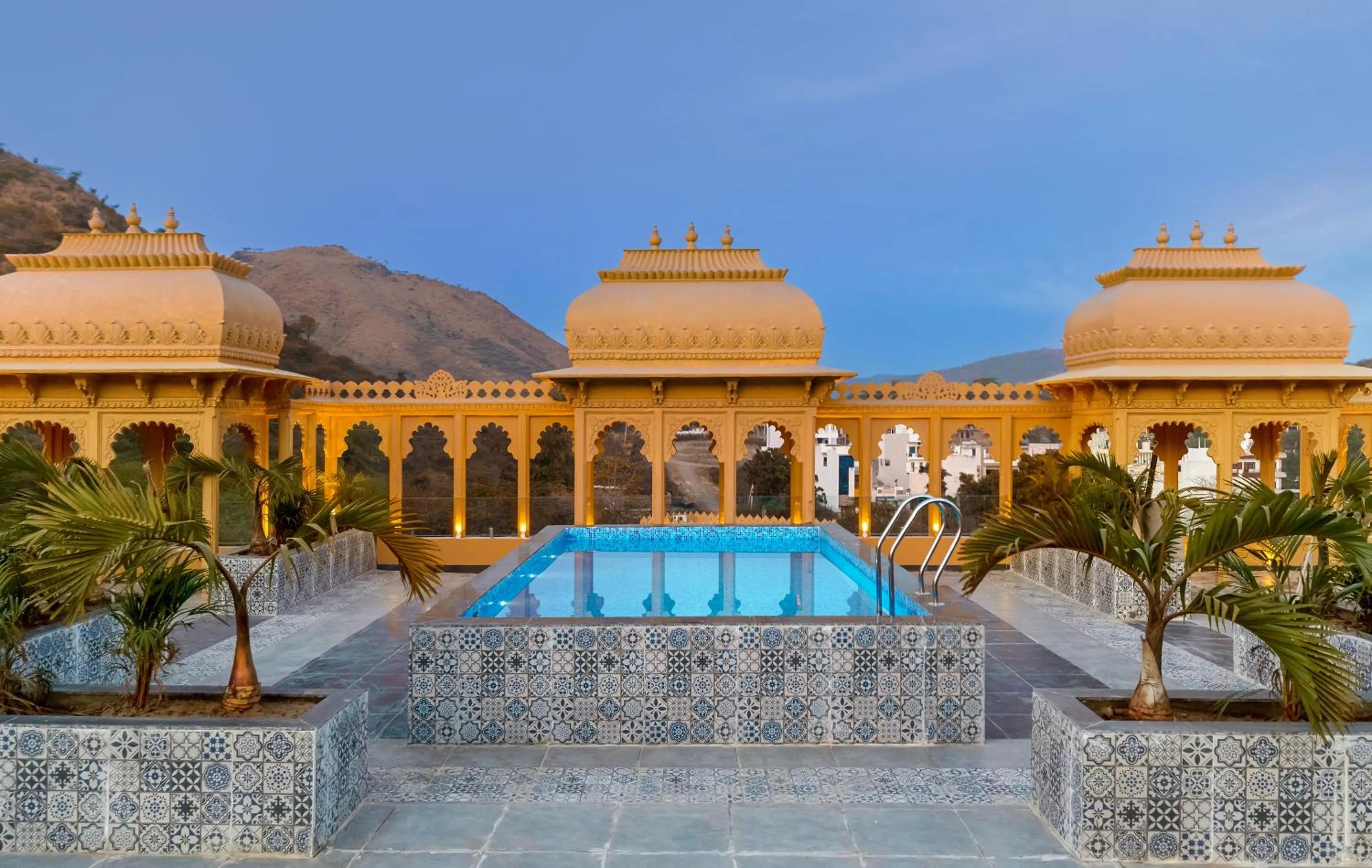 Swimming pool in Turban Roopgarh Resort and Spa, Udaipur