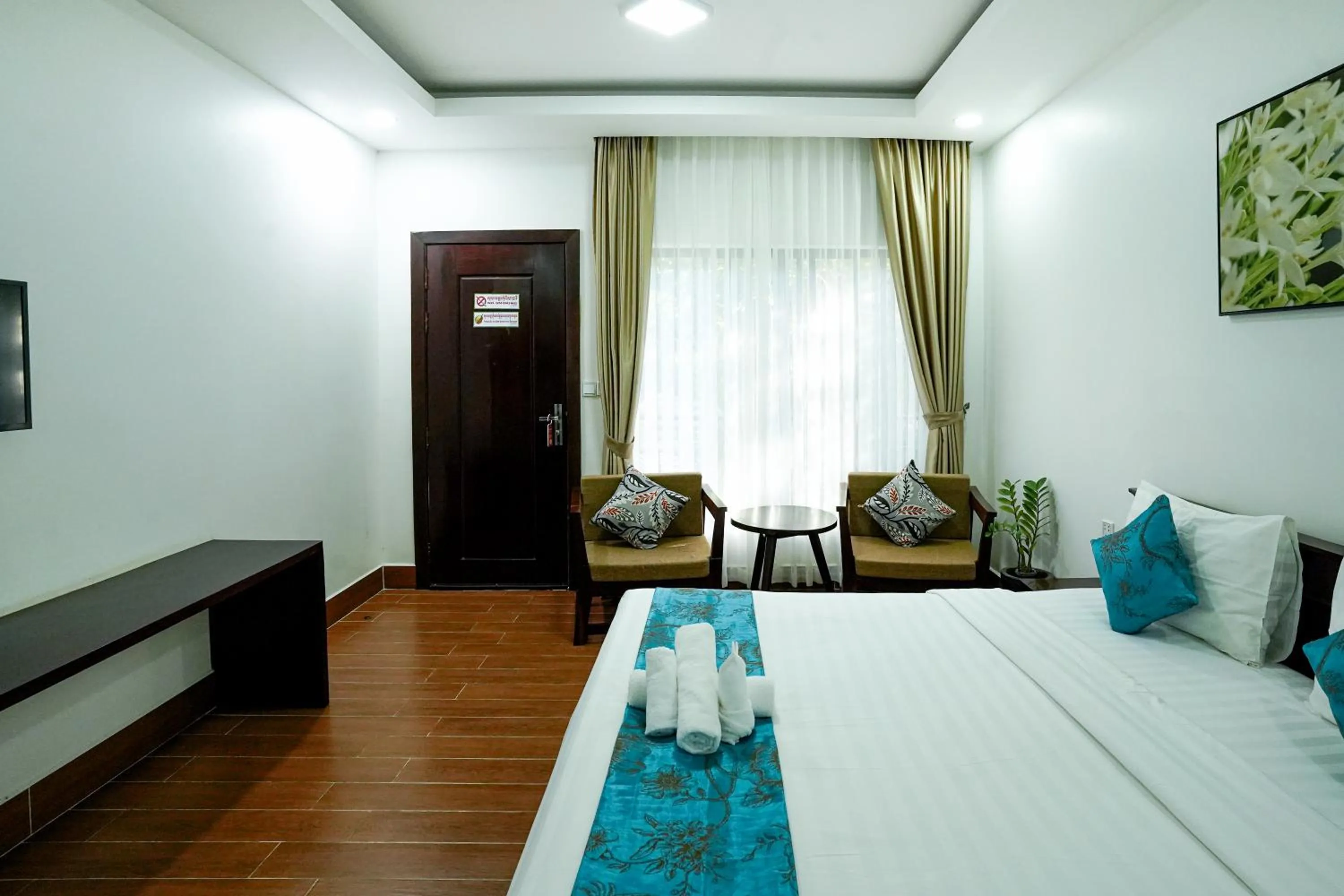 Bed in Angkearboss Villa