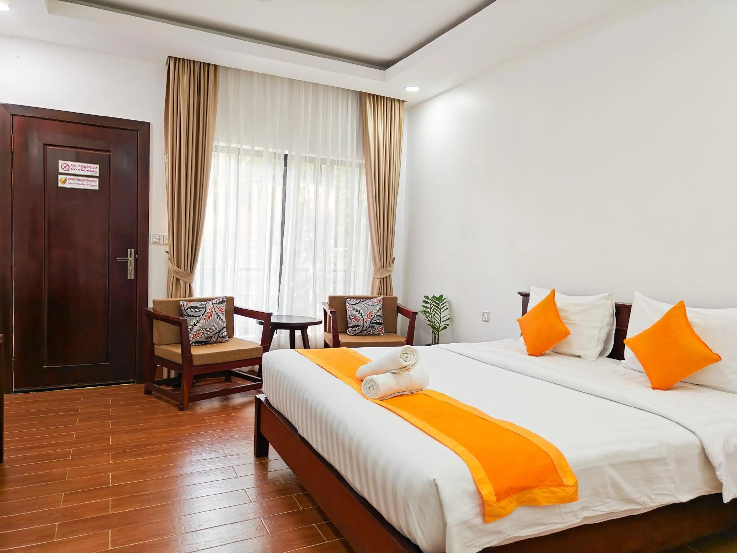 Bed in Angkearboss Villa