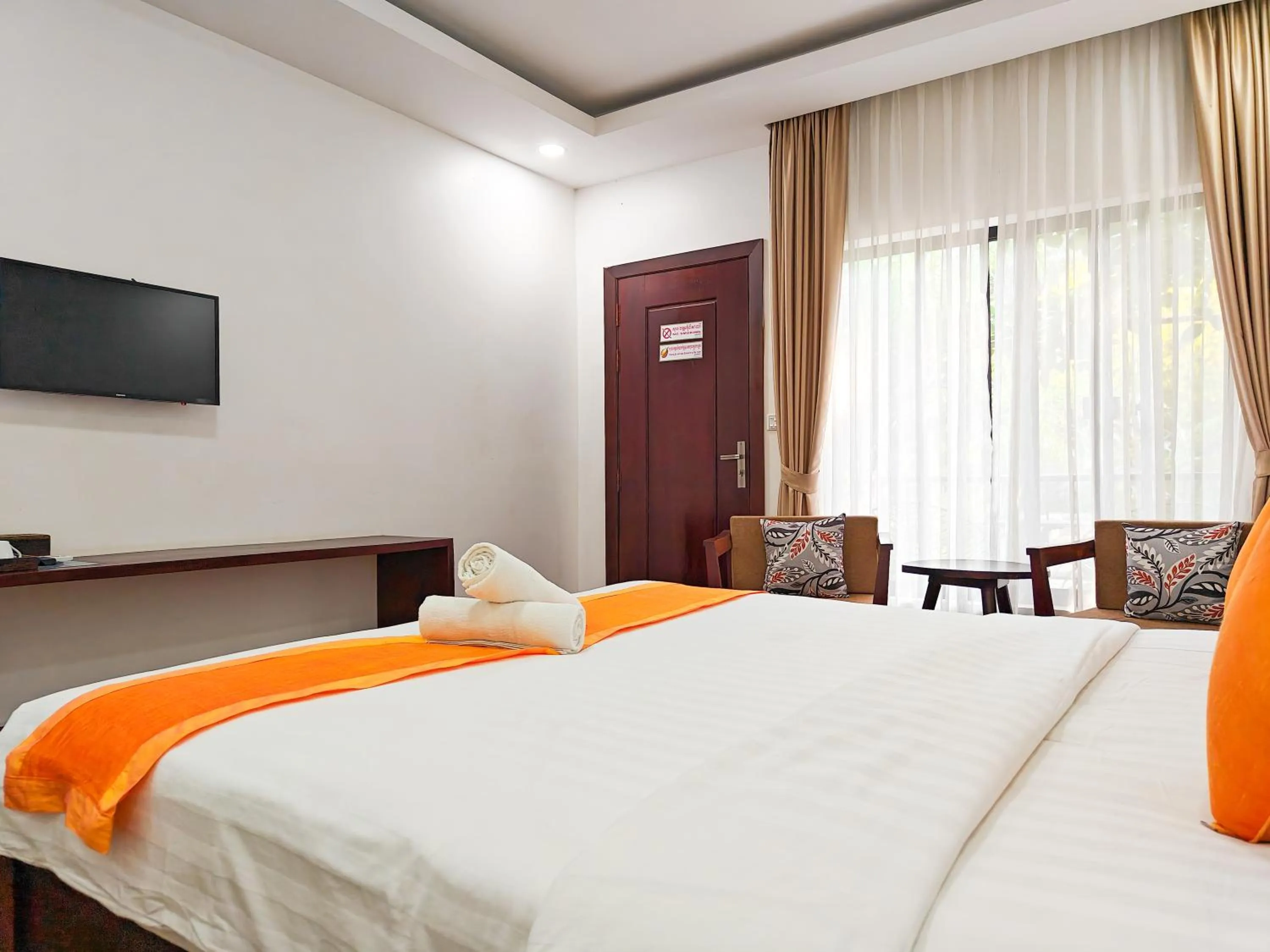 Bed in Angkearboss Villa