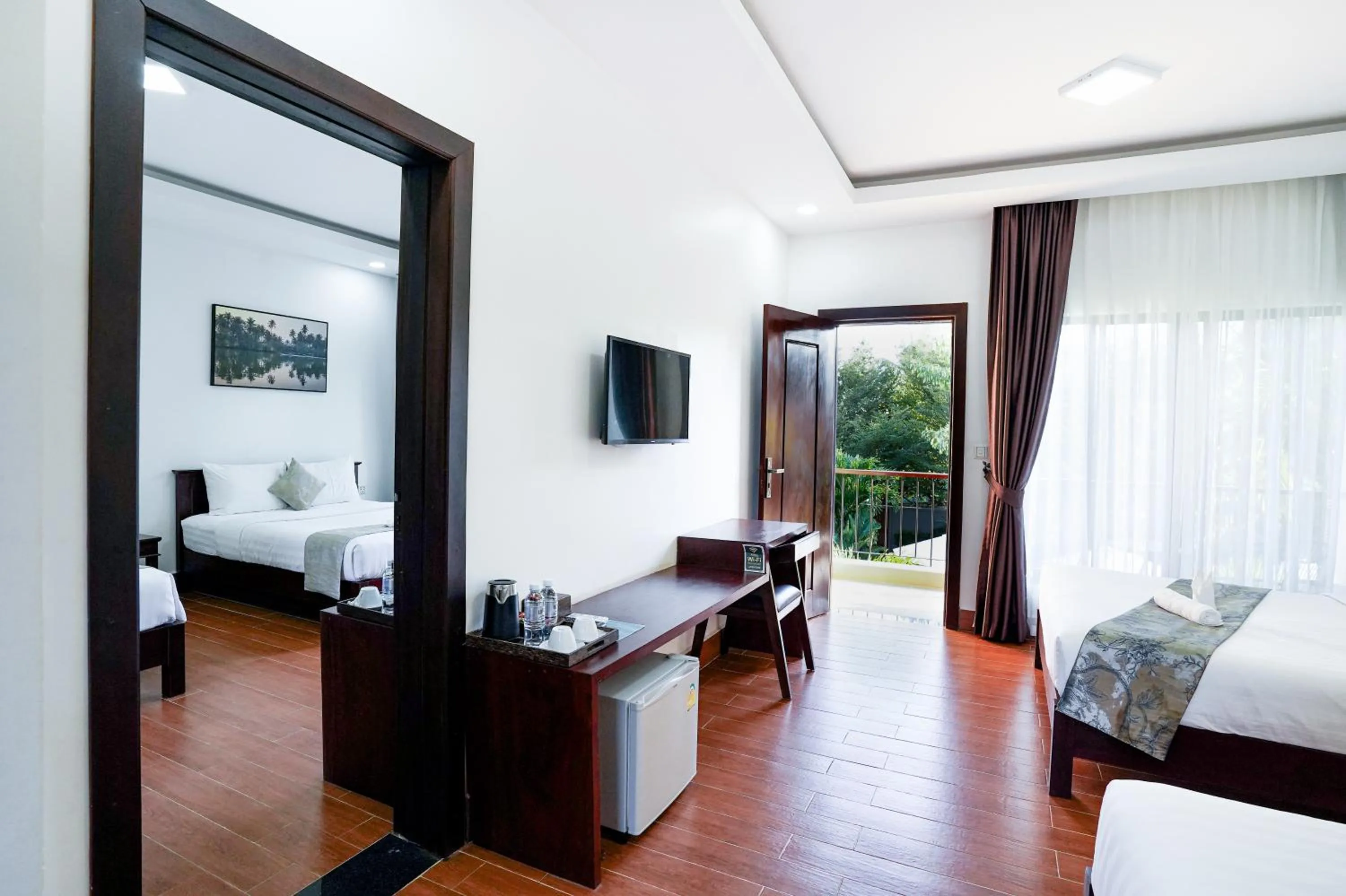 Bed in Angkearboss Villa