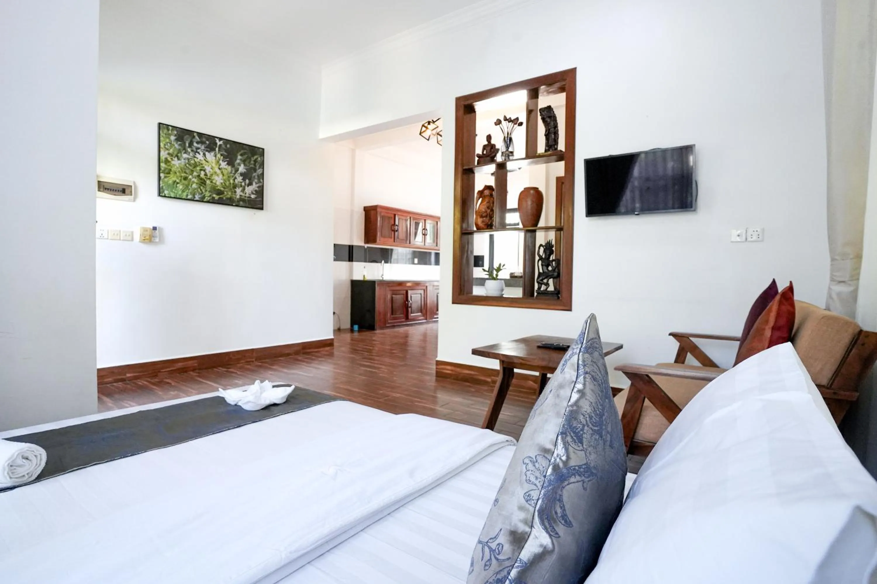 Bed in Angkearboss Villa